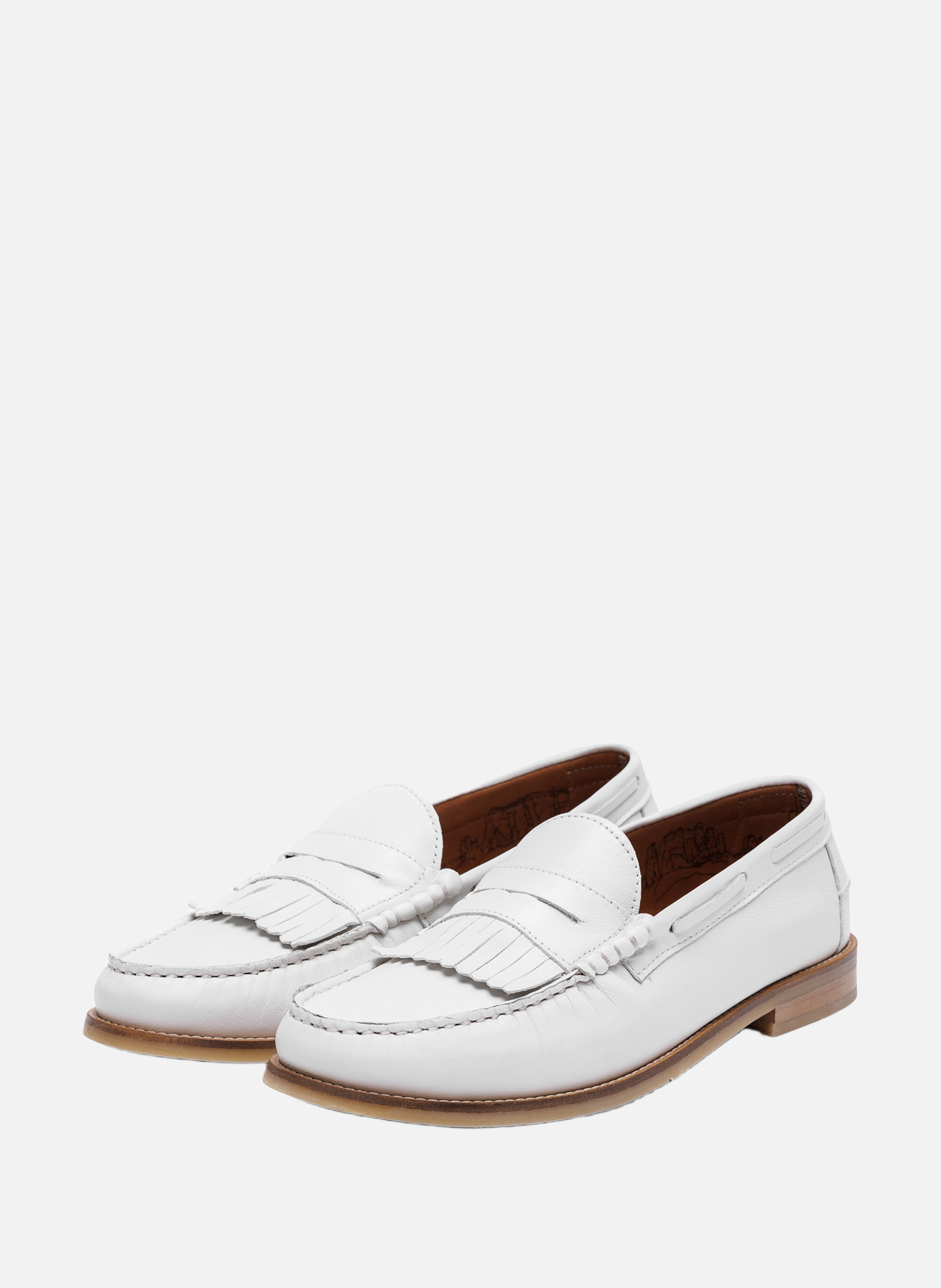 Mocassins ravello NAKED WOLFE Blanc