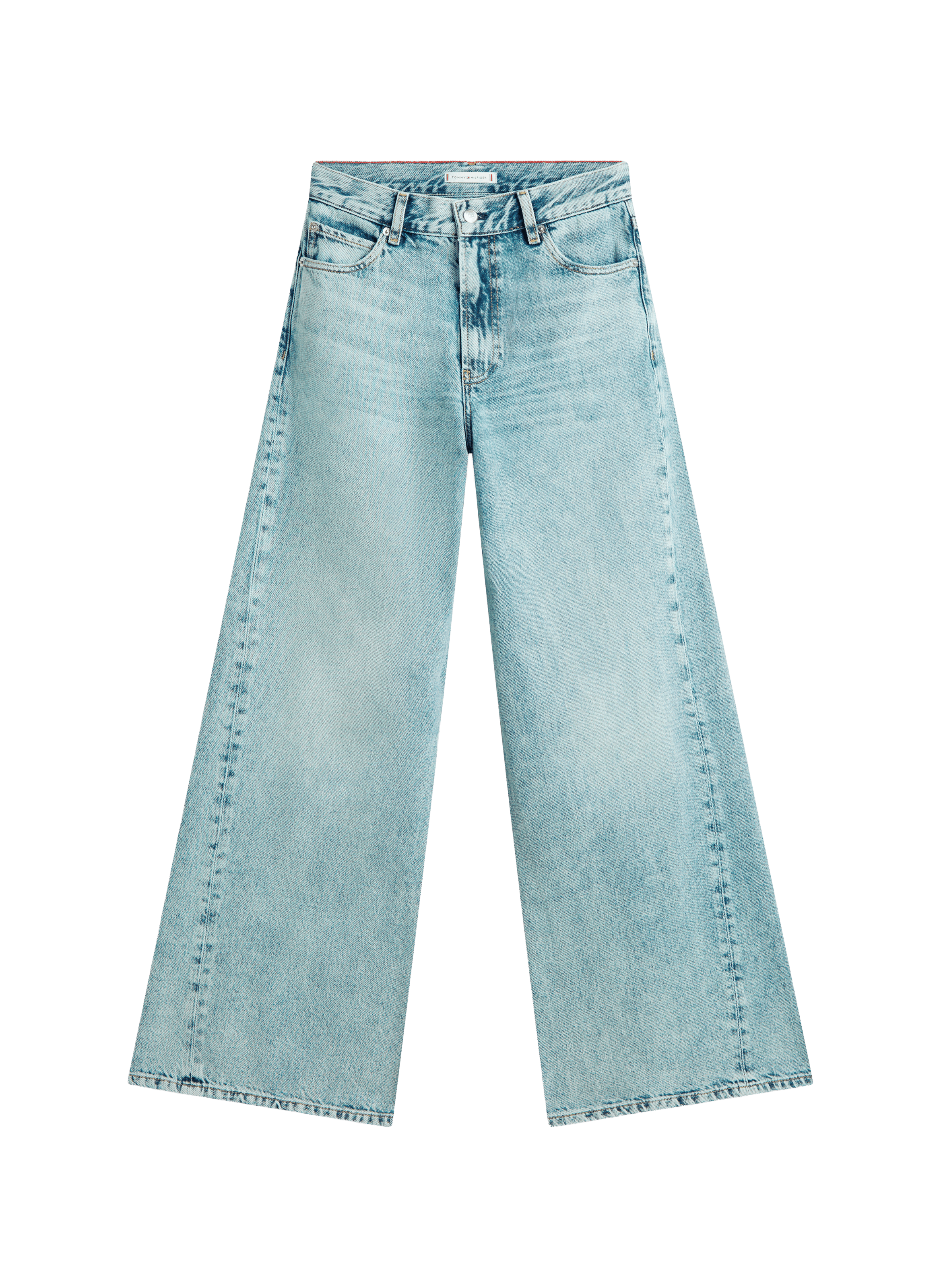 Jean ample en denim de coton TOMMY HILFIGER Bleu