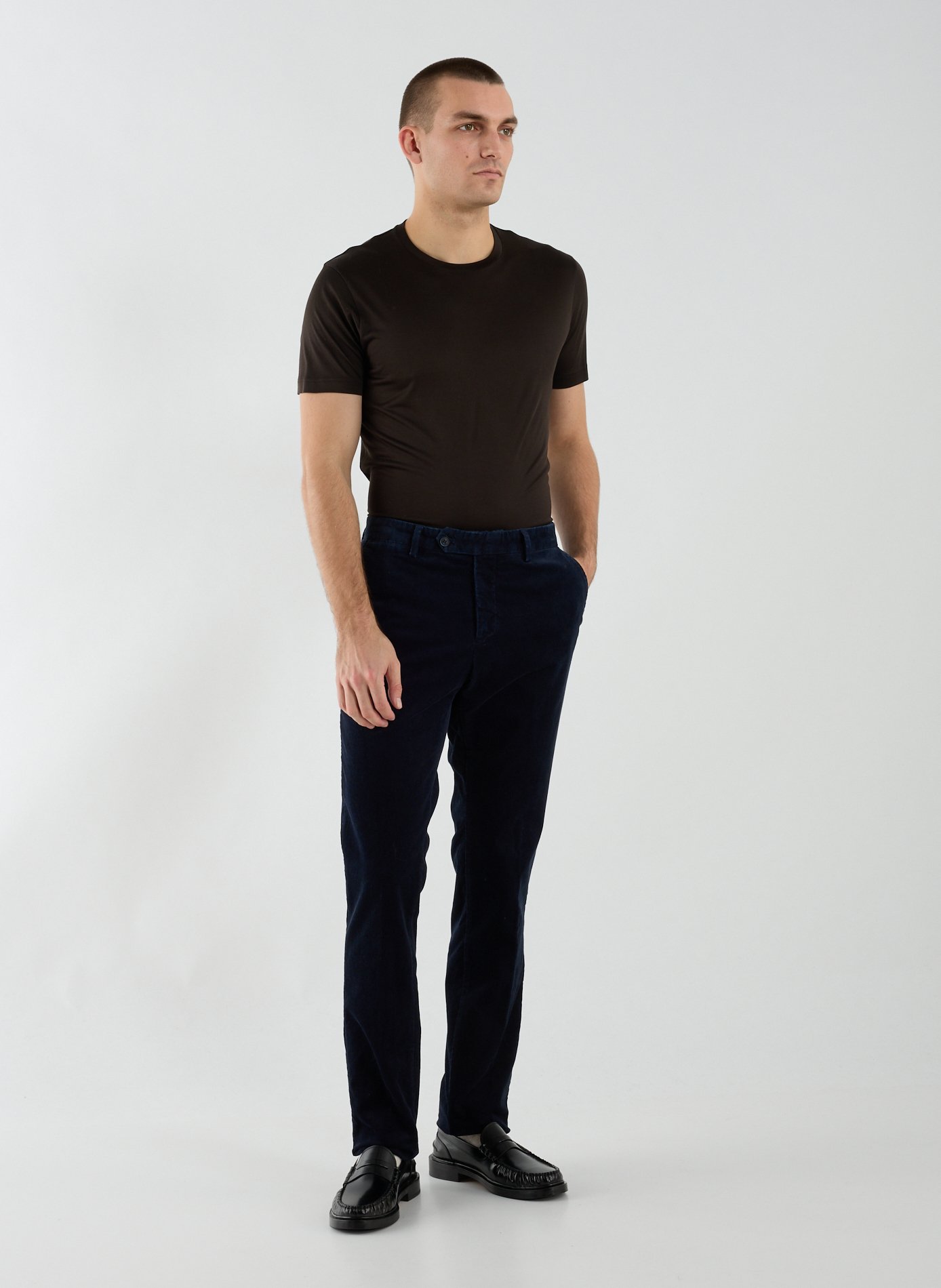 Cotton chino trousers HACKETT Blue