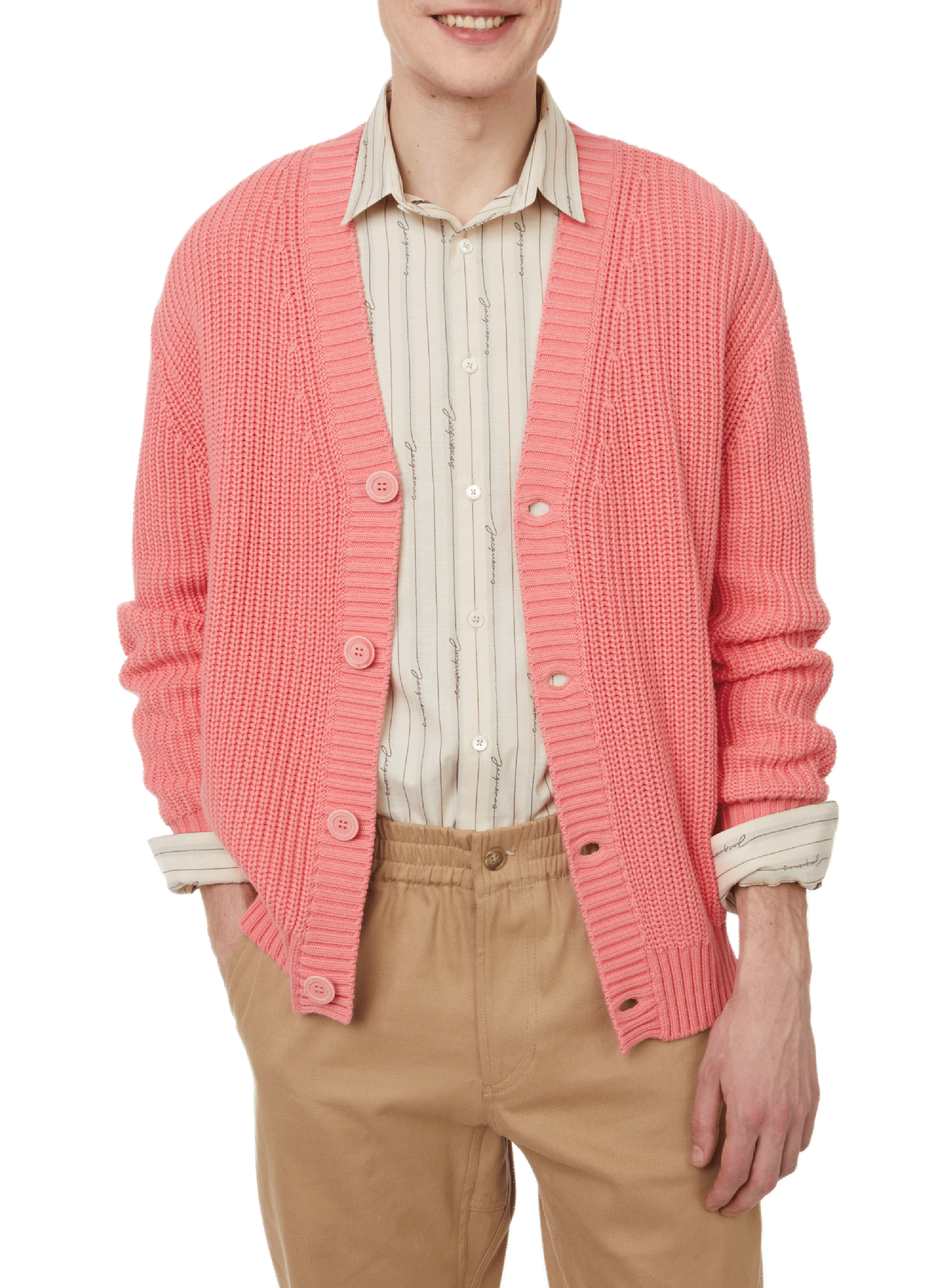SAISON 1865 Cardigan en tricot Rose
