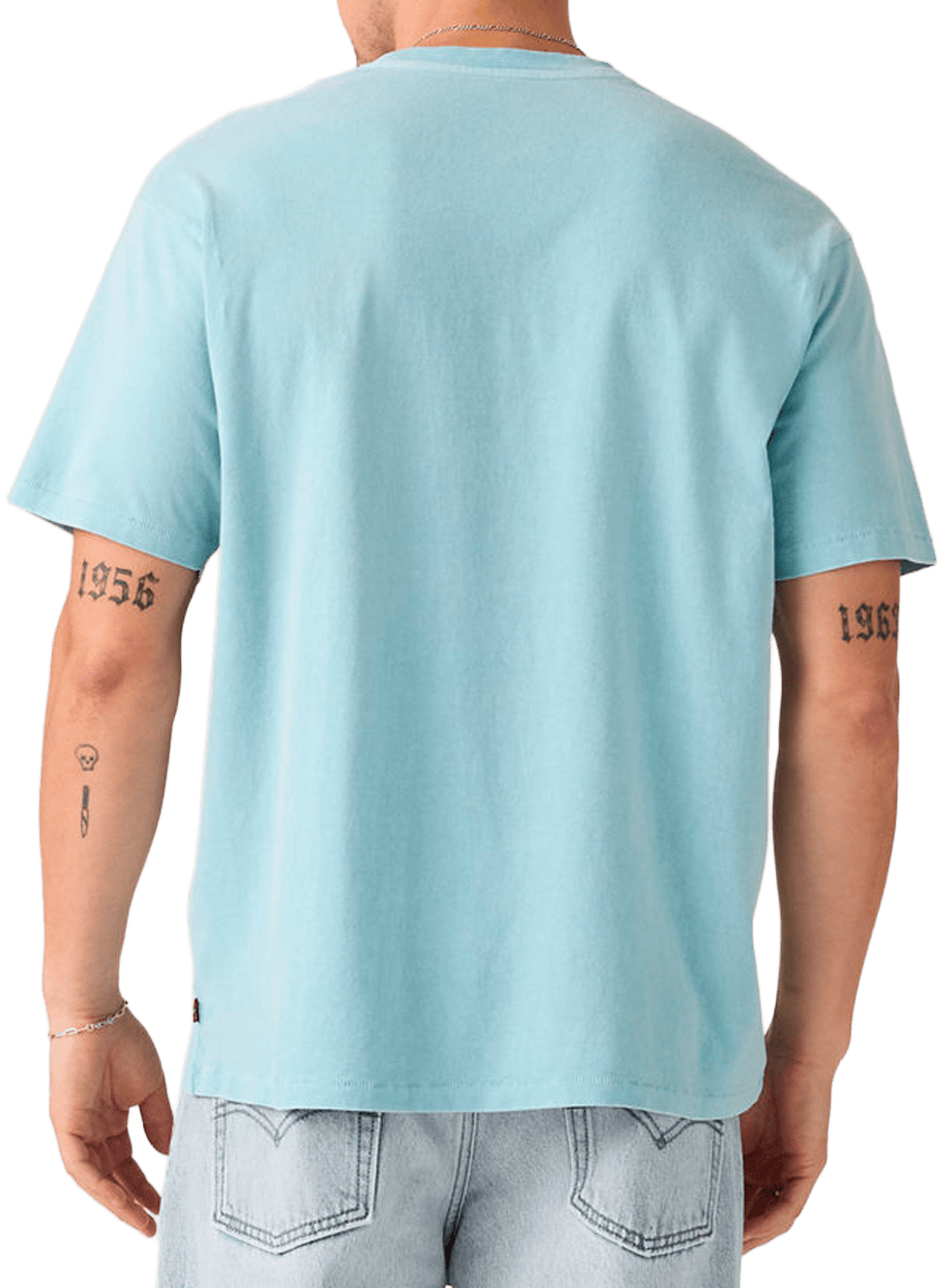 Plain straight cotton t-shirt LEVI'S Blue