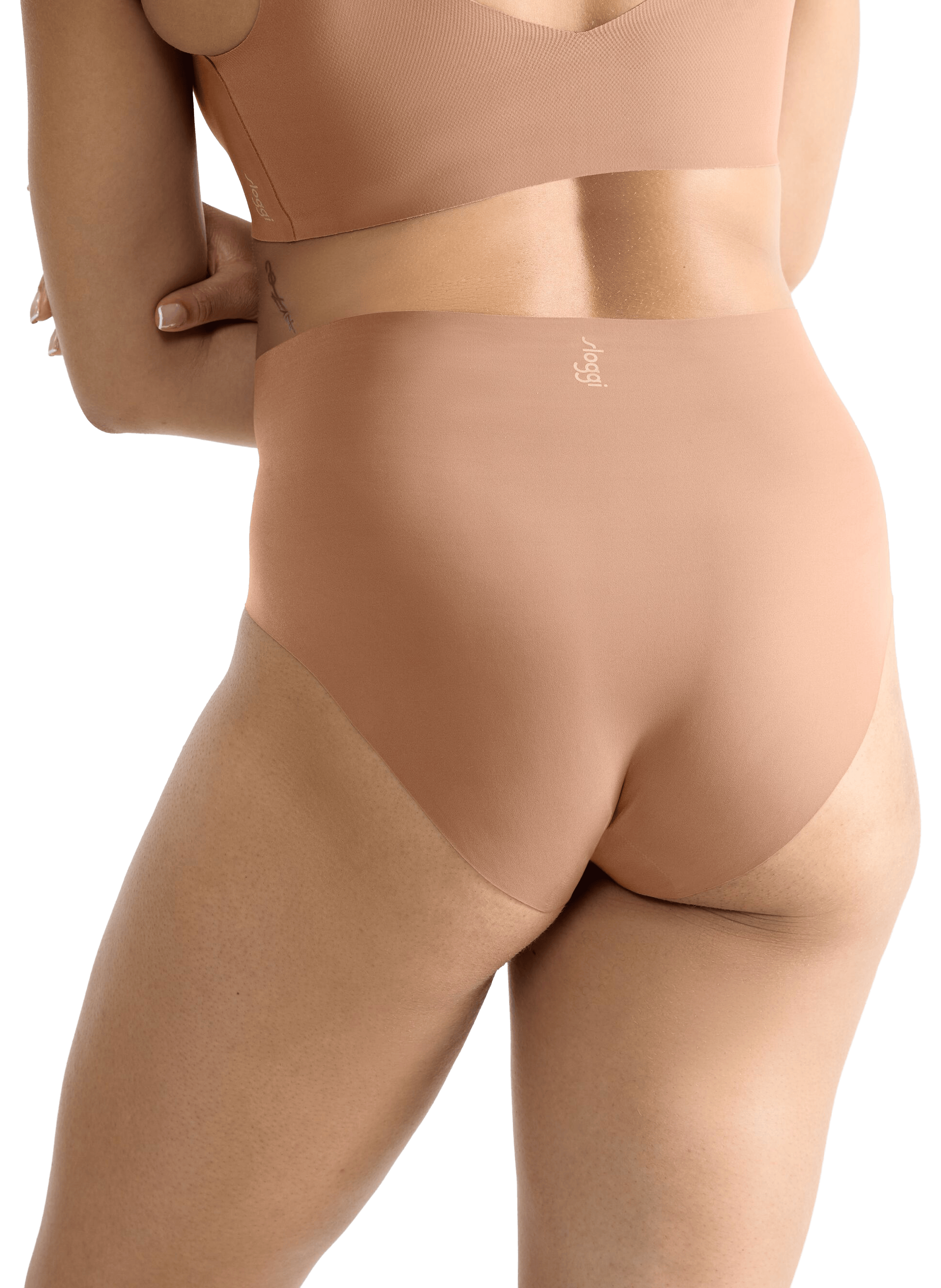 High-waisted solid color culottes SLOGGI Brown