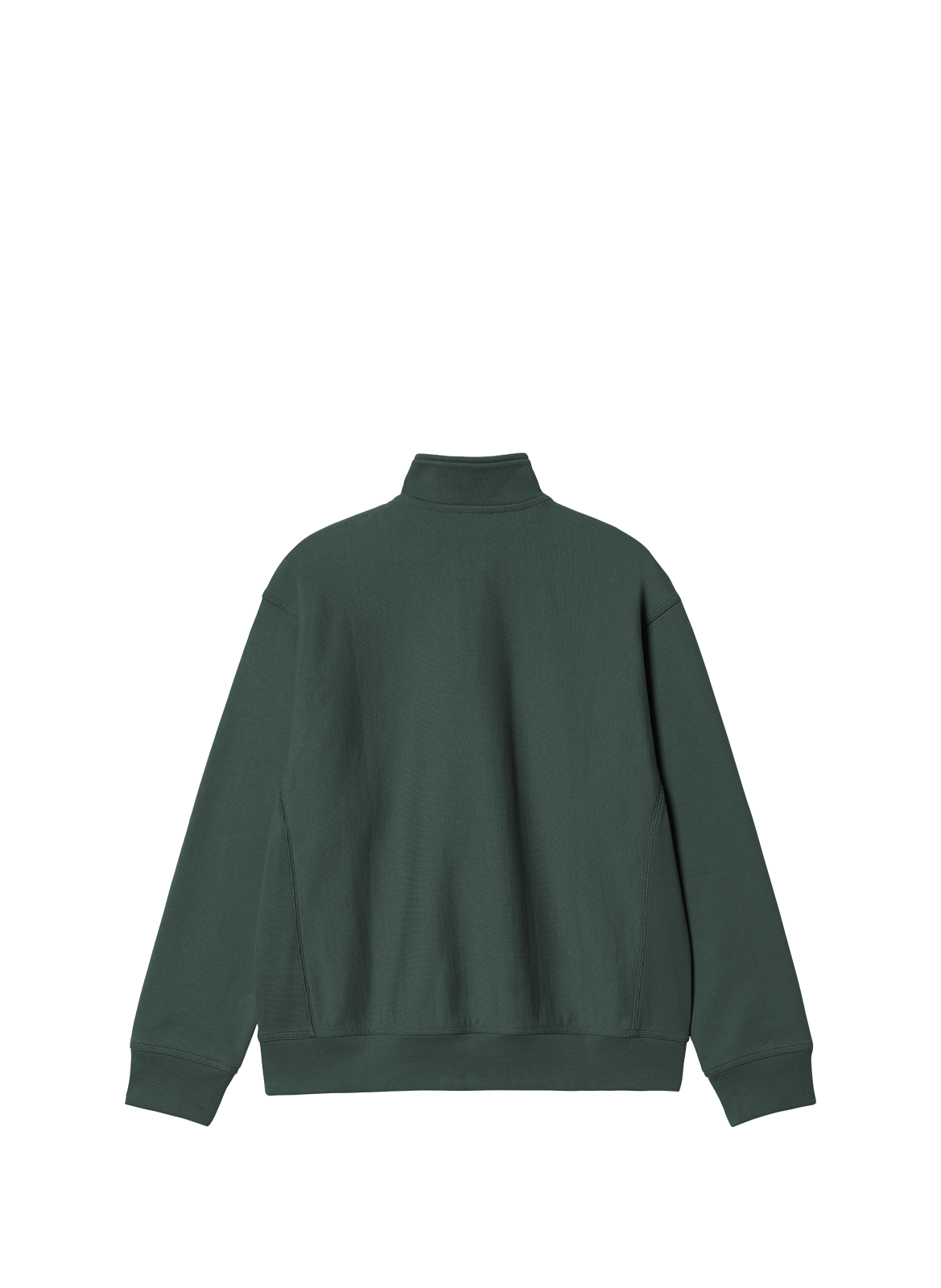 Sweatshirt col zippé en coton mélangé CARHARTT WIP Vert