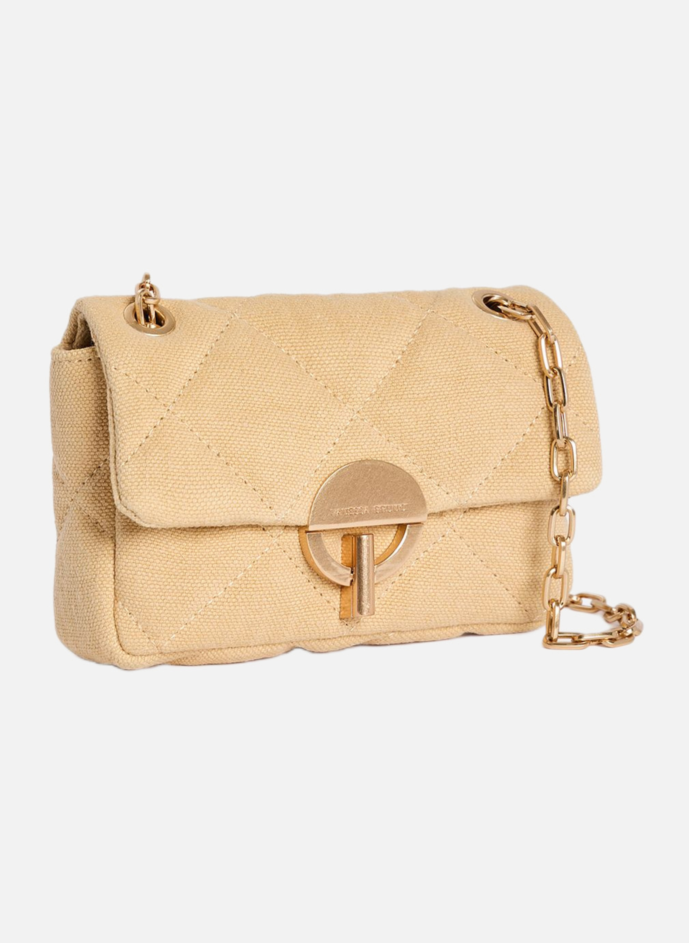 Petit sac moon en lin VANESSA BRUNO Orange