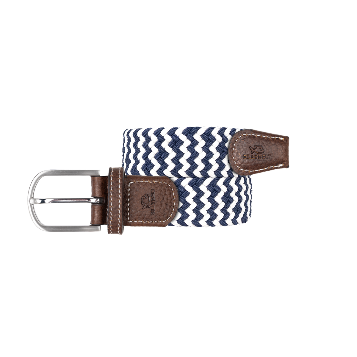 Ceinture tressée élastique multicolore BILLYBELT Bleu