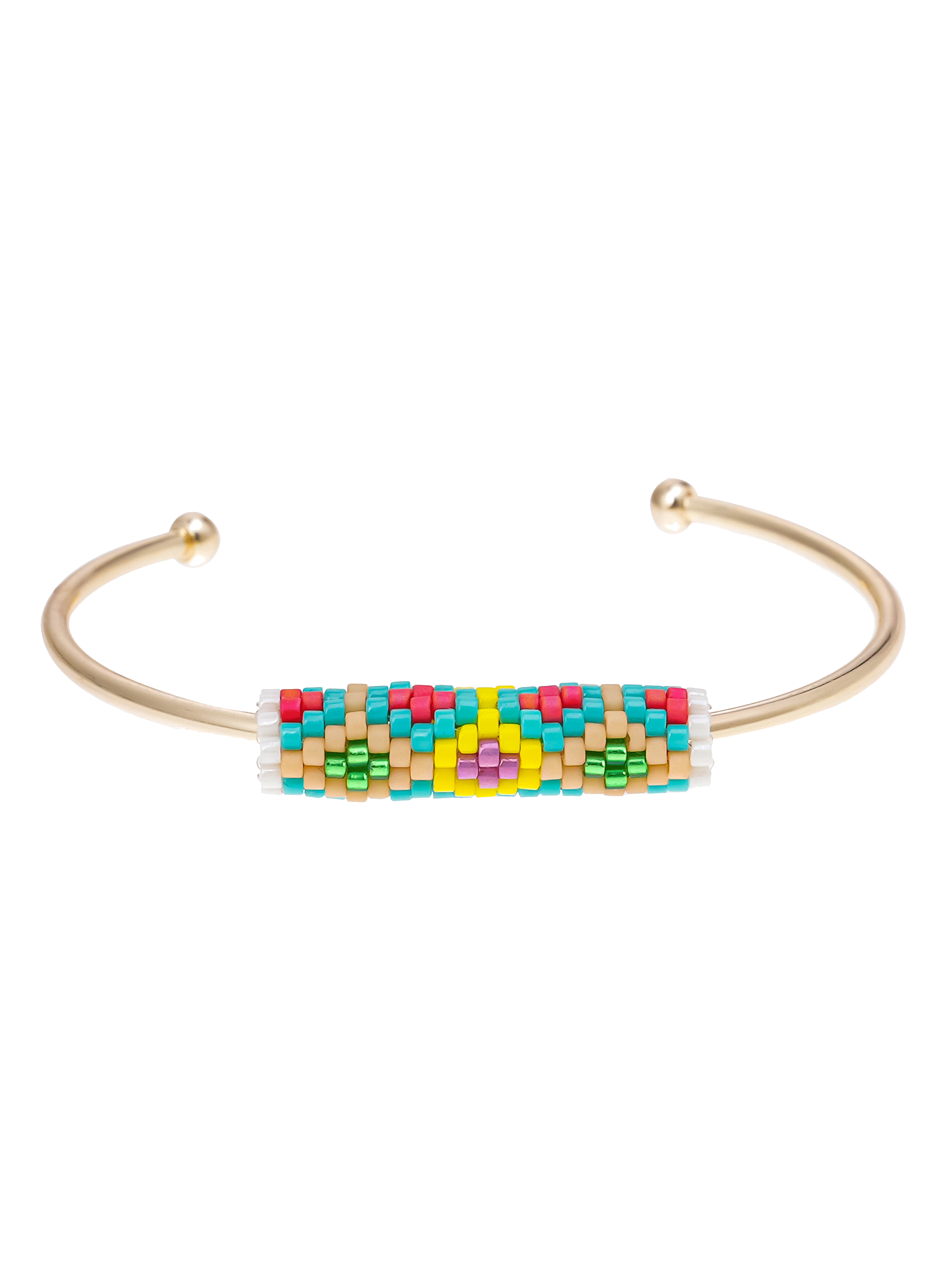 Bracelet jonc avec perles tissées maliss HIPANEMA Bleu