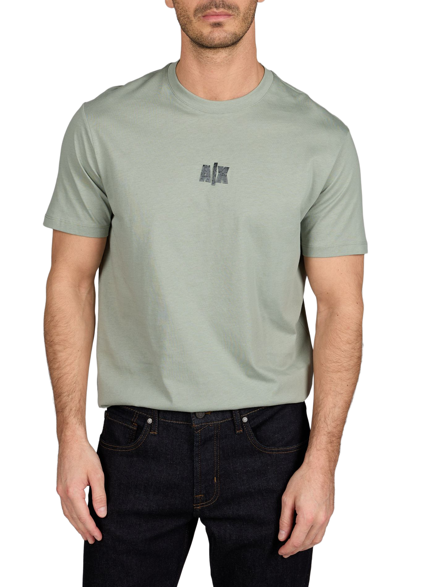 T-shirt à logo en coton ARMANI EXCHANGE Vert