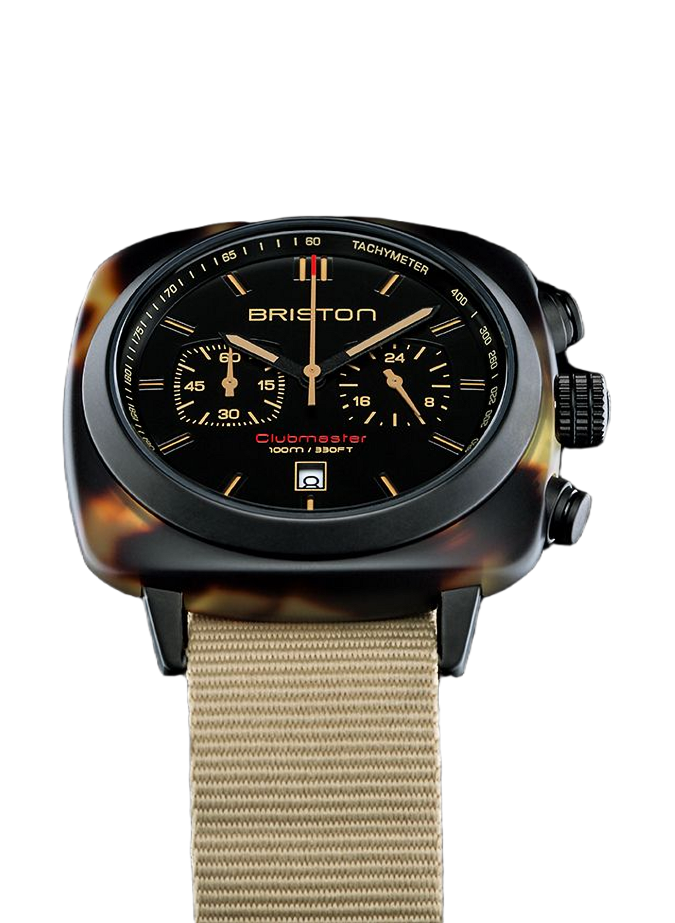 Montre Clubmaster Sport en nylon BRISTON Noir