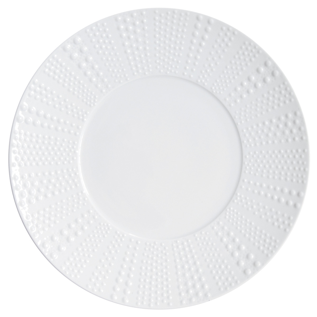 Sania brillant - assiette de présentation 31.5 cm (lot de 3) MEDARD DE NOBLAT Blanc