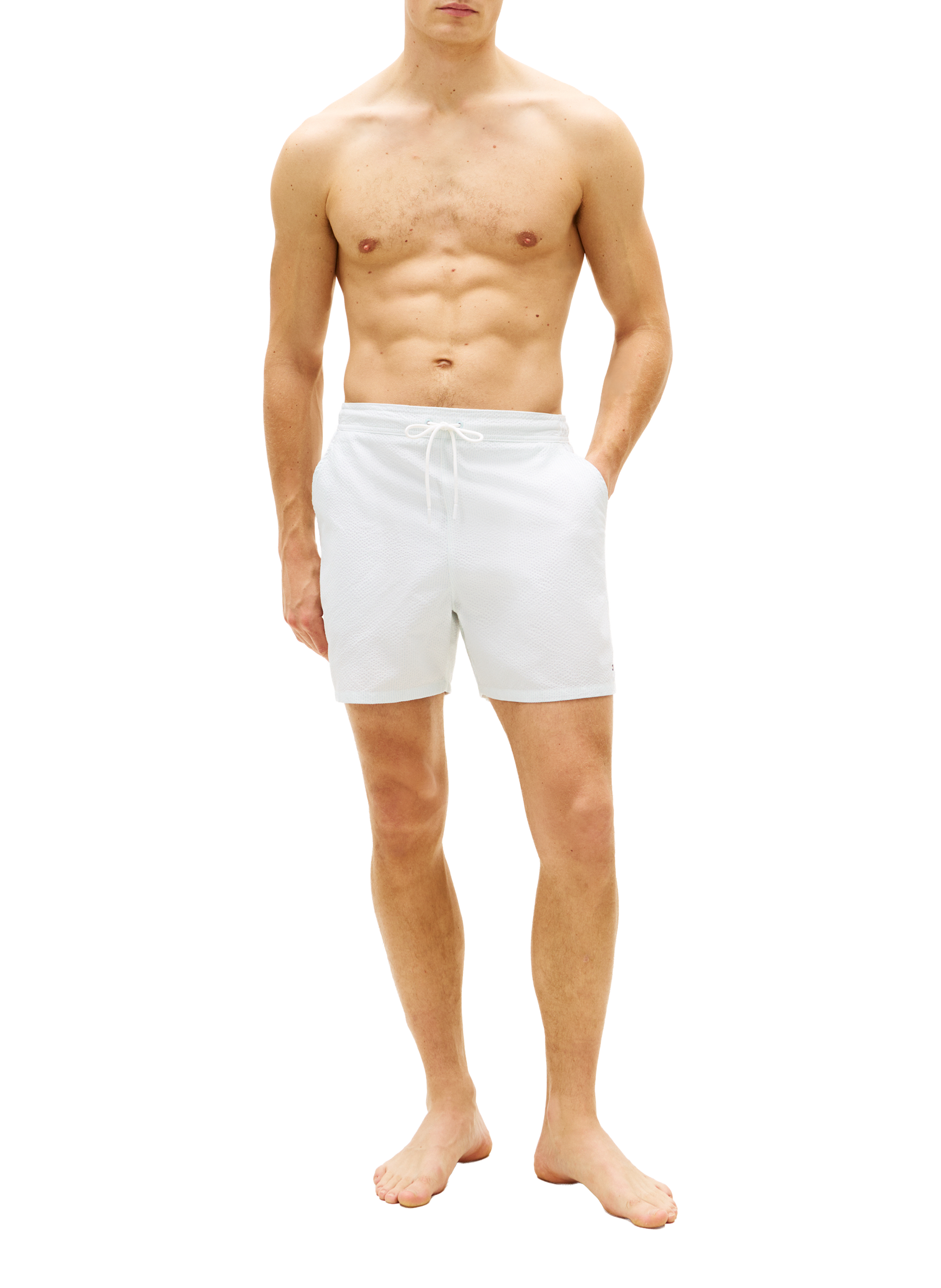 Short de bain rayé  TOMMY HILFIGER Bleu