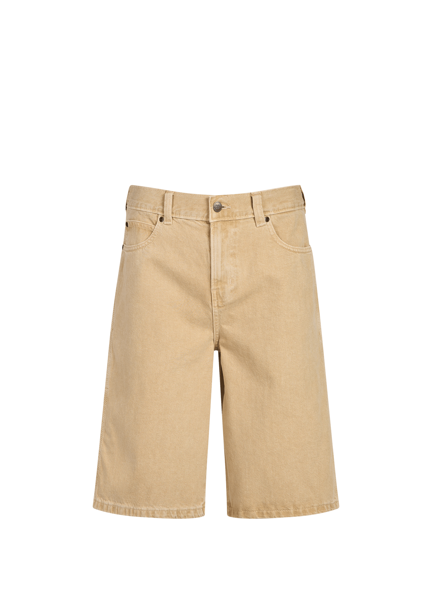 Gerader Baumwoll-Denim-Rock DICKIES Beige