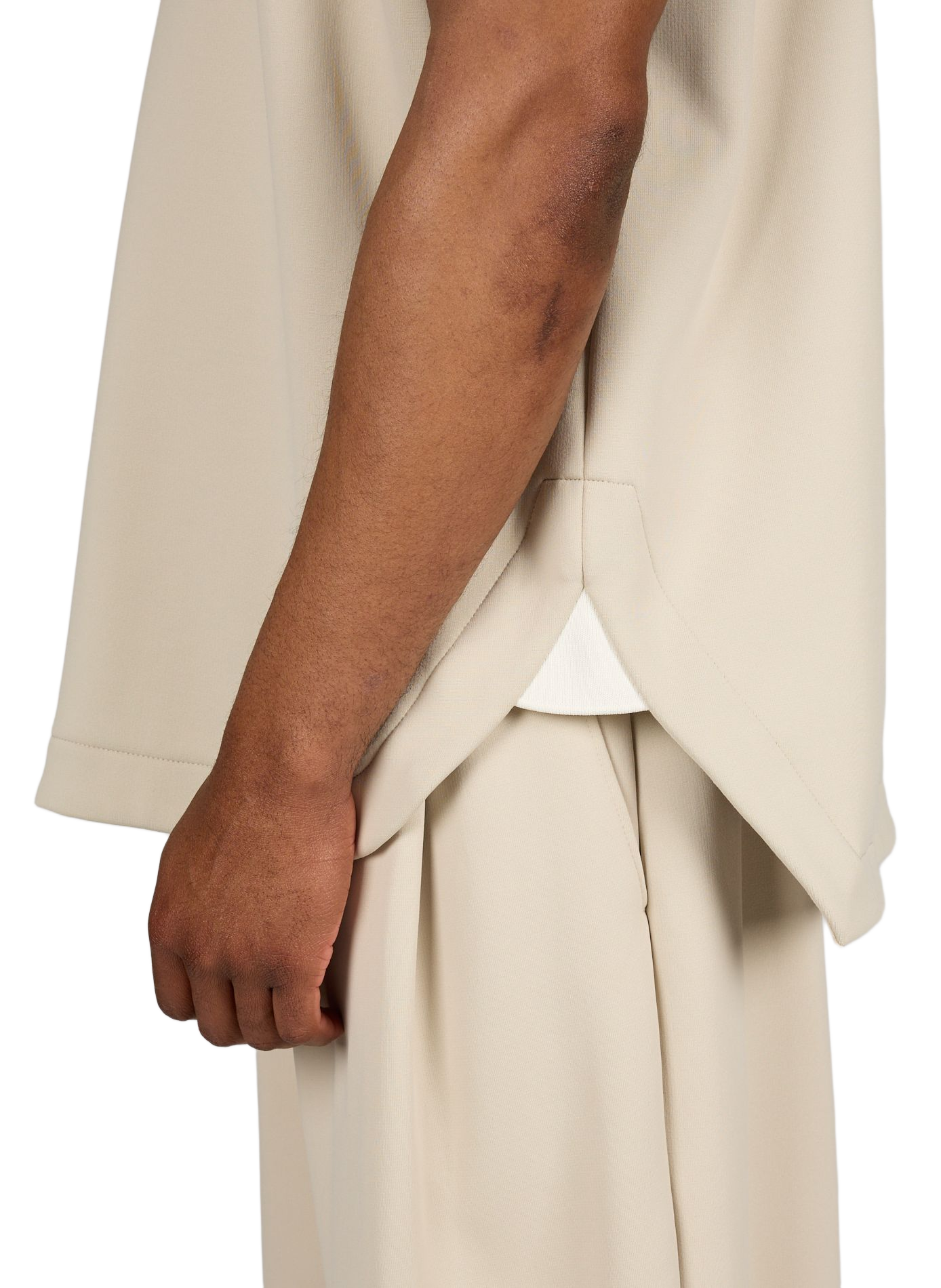 Ärmelloses Nardin Satin Stricktop LACOSTE Beige