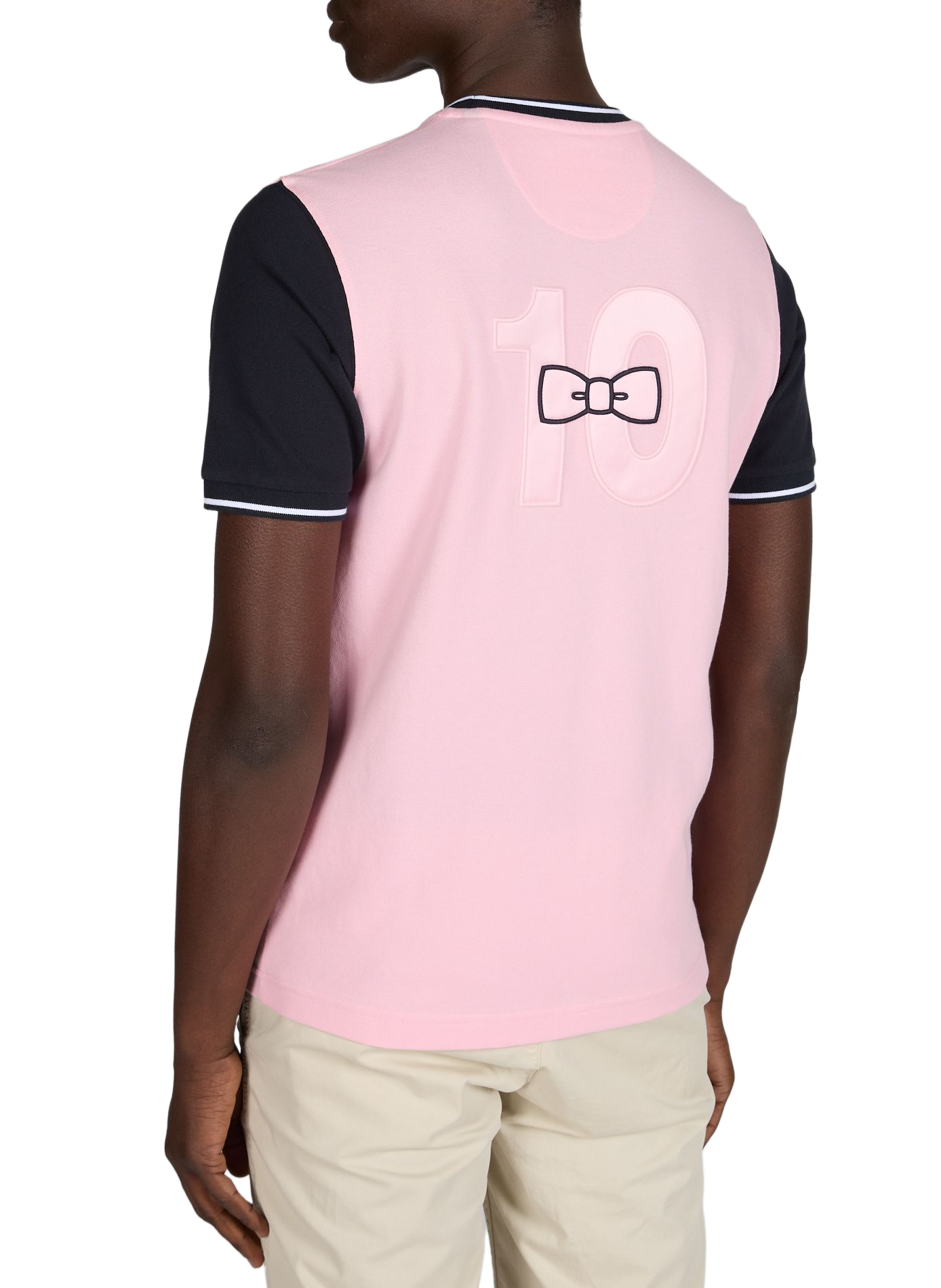 Straight T-shirt with embroidered logo in cotton EDEN PARK Pink