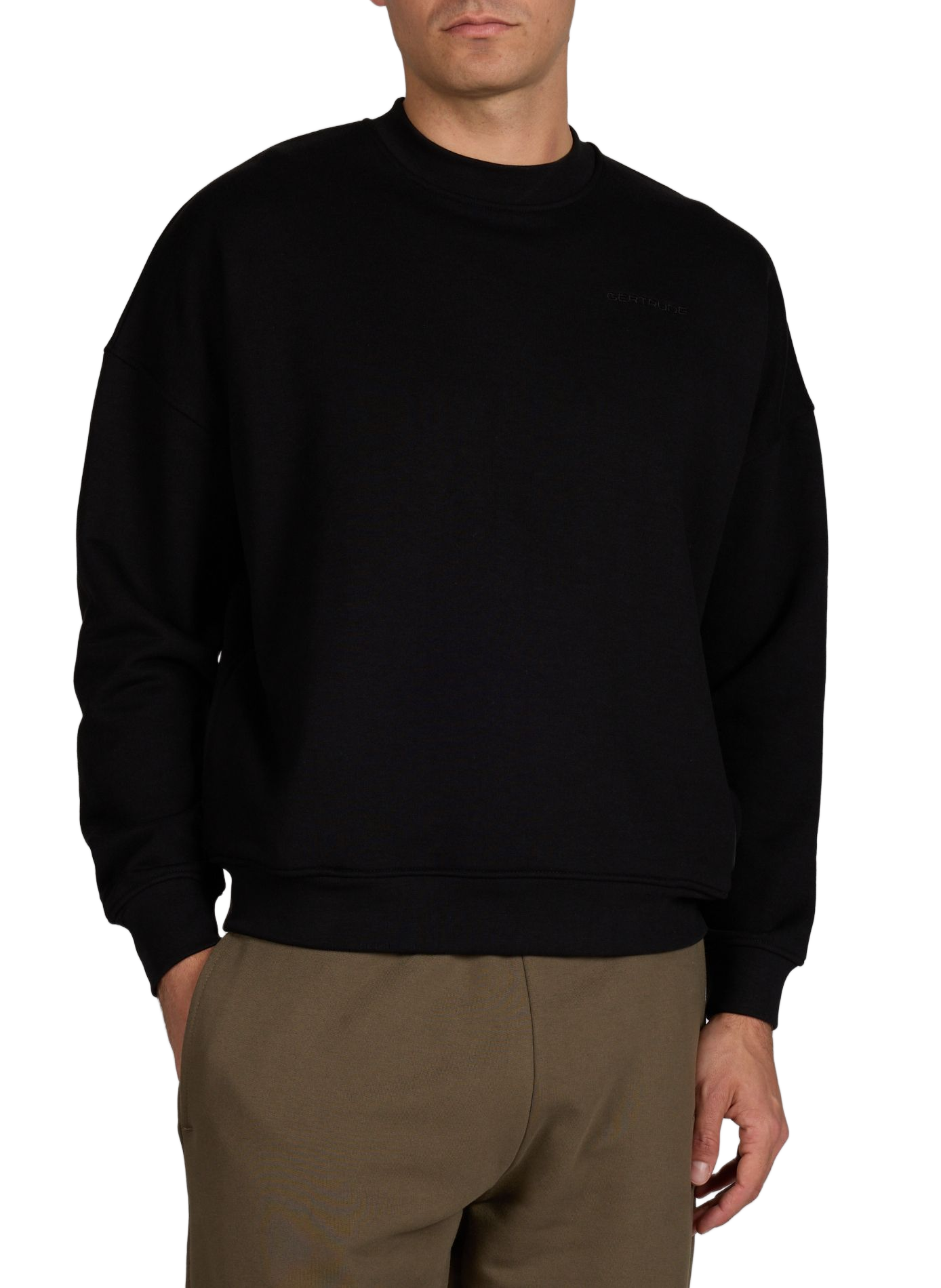 Sweat Ruben Fluidity en coton GERTRUDE ET GASTON Noir