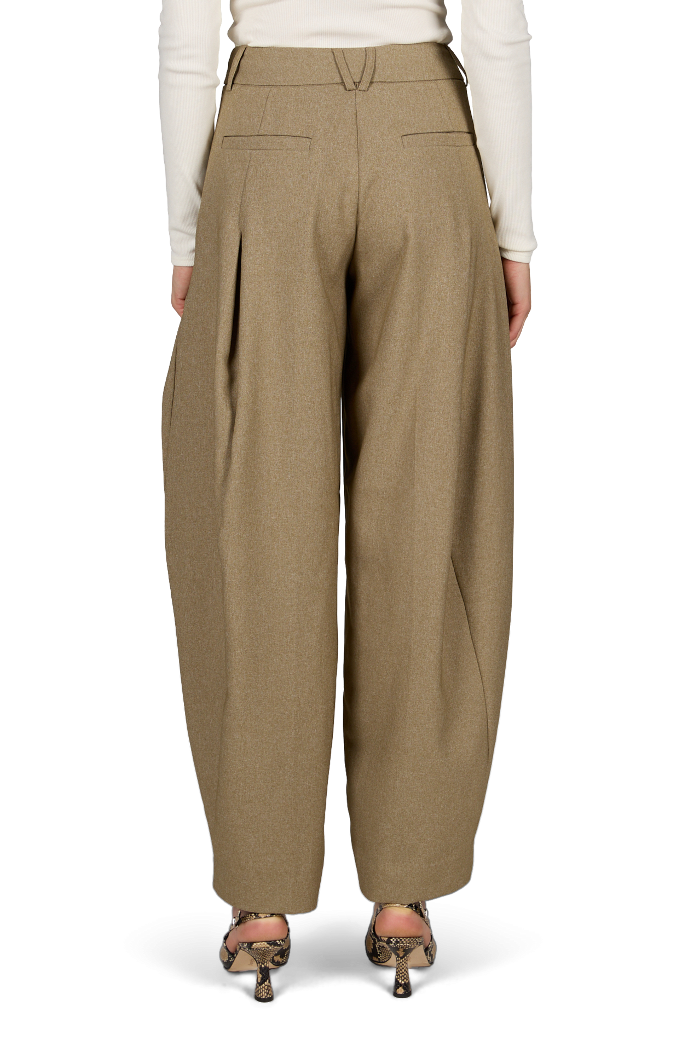 Tweed balloon pants TOPSHOP Grey