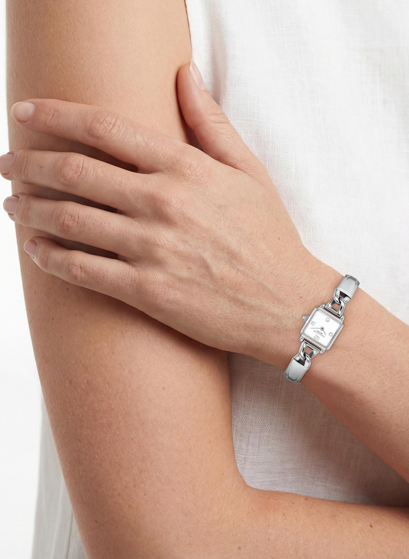 Montre quartz Cass en métal COACH MONTRES Argent
