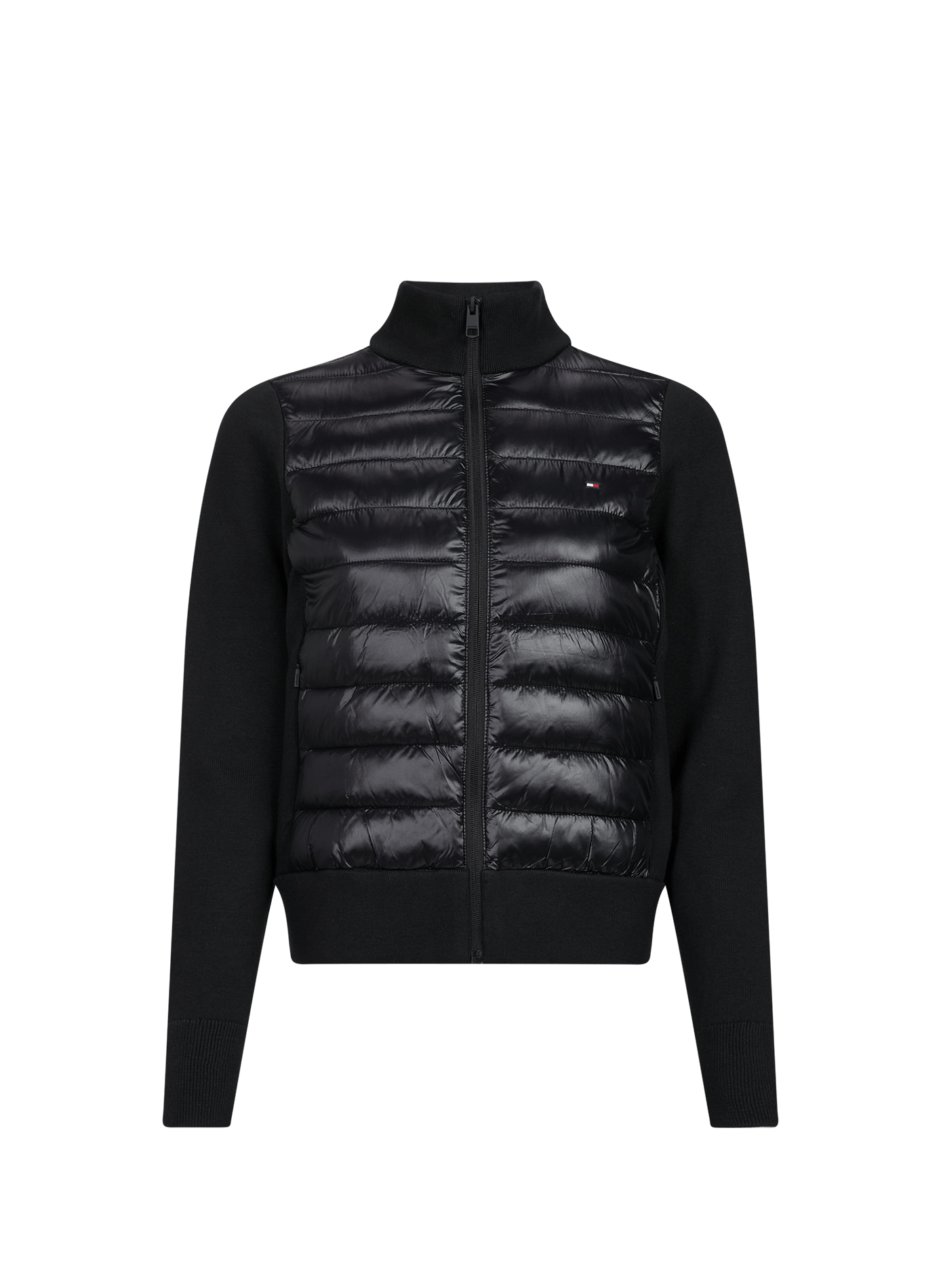 Quilted jacket with high collar TOMMY HILFIGER Black
