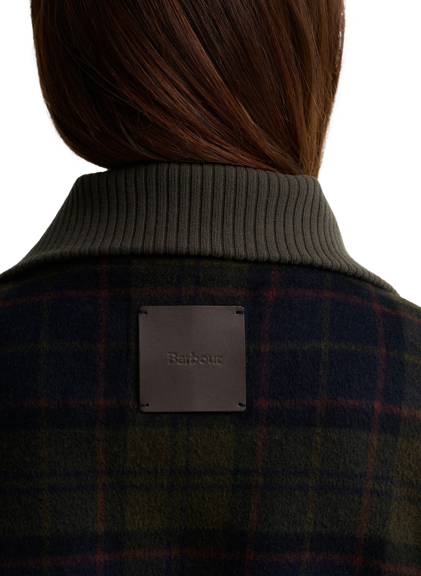 Straight trucker collar checked wool blend jacket BARBOUR Multicolour