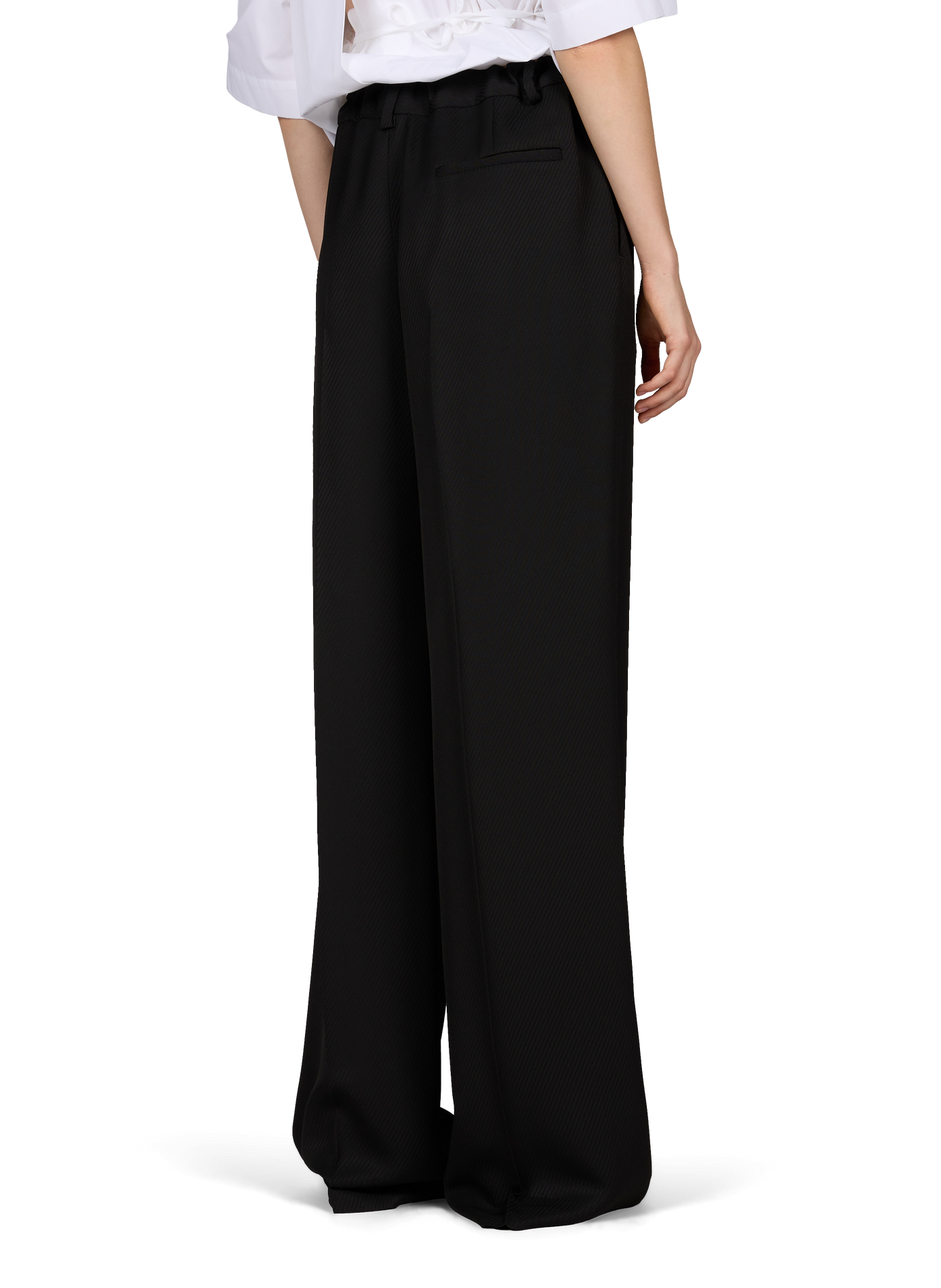 Pantalon droit à plis CALVIN KLEIN COLLECTION Noir