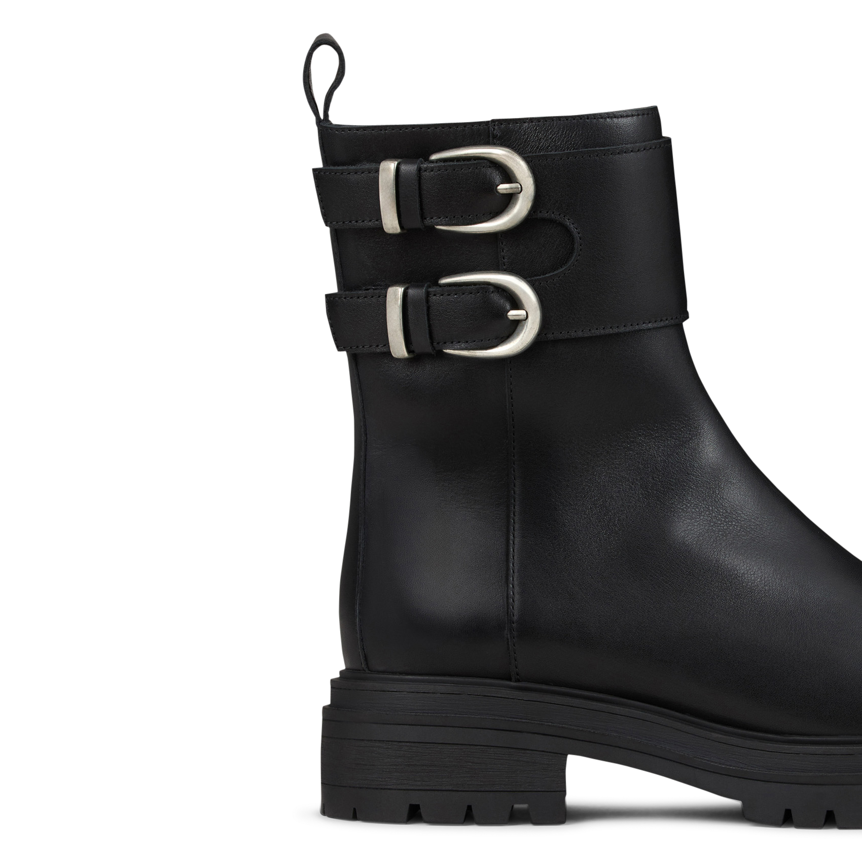 Bottines à boucles en cuir new coda BA&SH Noir