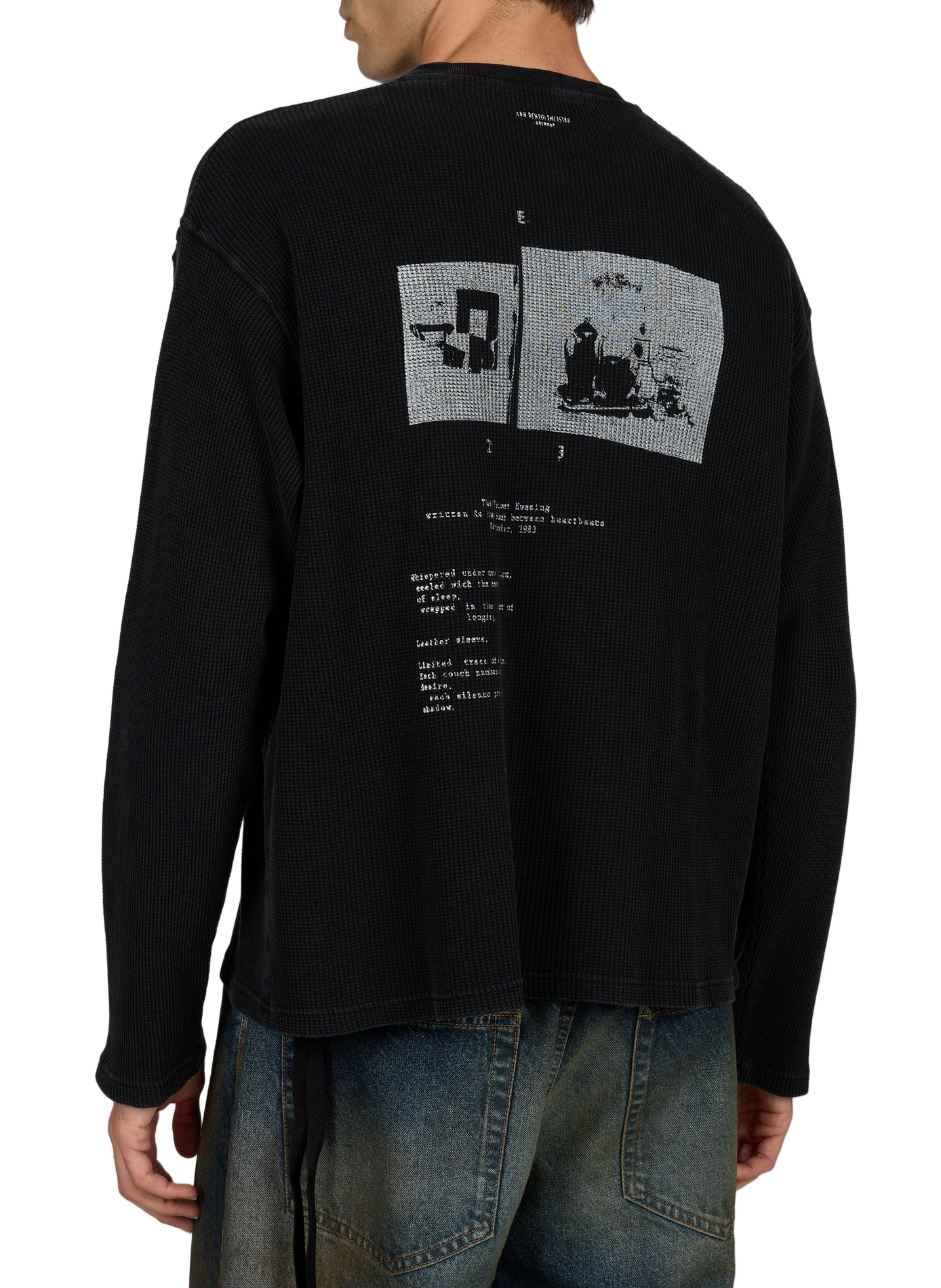 Relaxed-Fit Embossed Crew-Neck T-Shirt ANN DEMEULEMEESTER Black