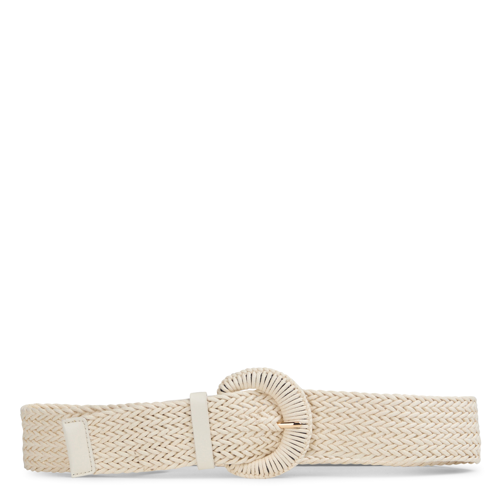 Elastische riem met gesp in raffia-look LA FEE MARABOUTEE Wit