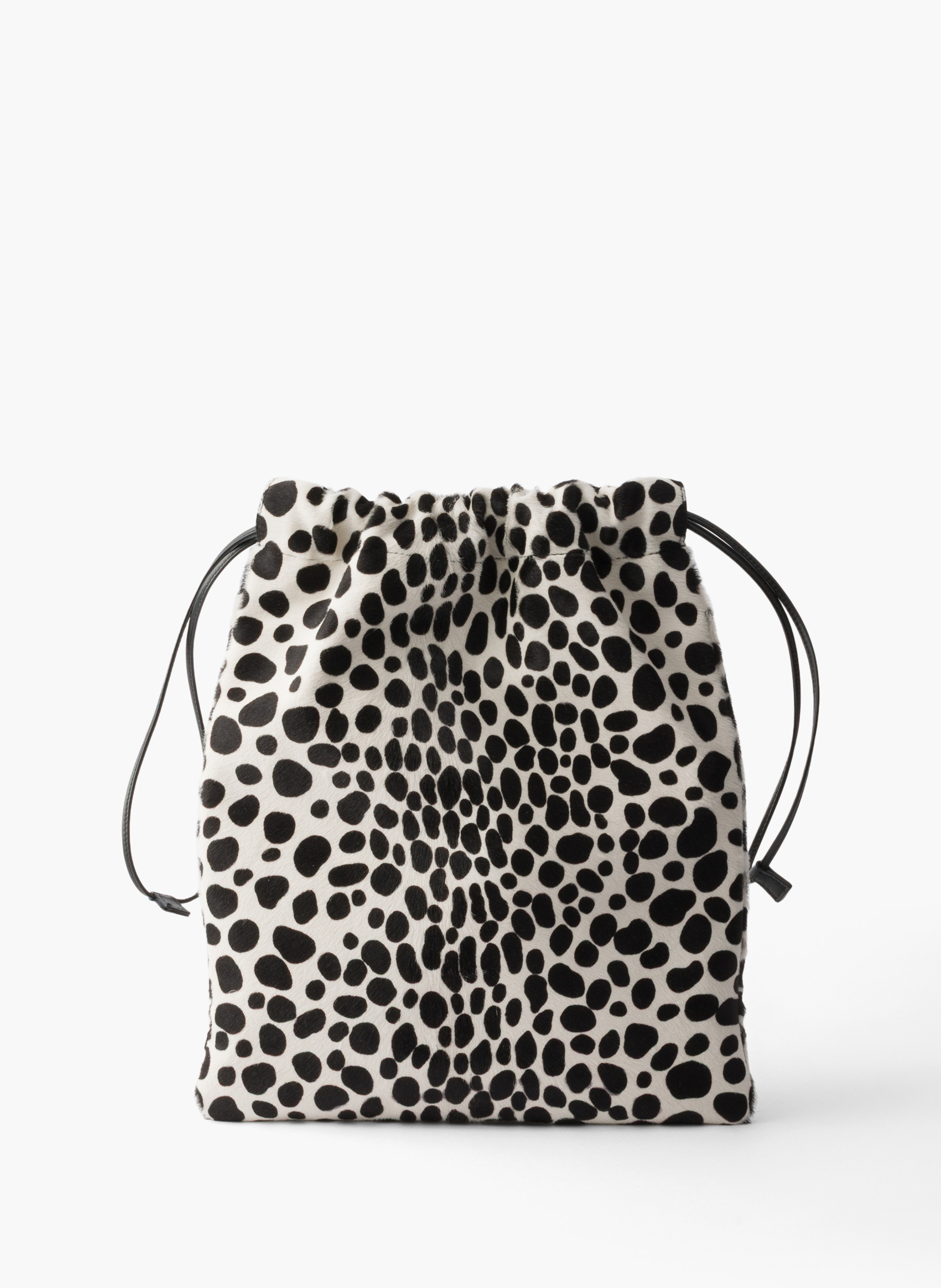Pochette en cuir de veau à imprimé wish PRADA Blanc