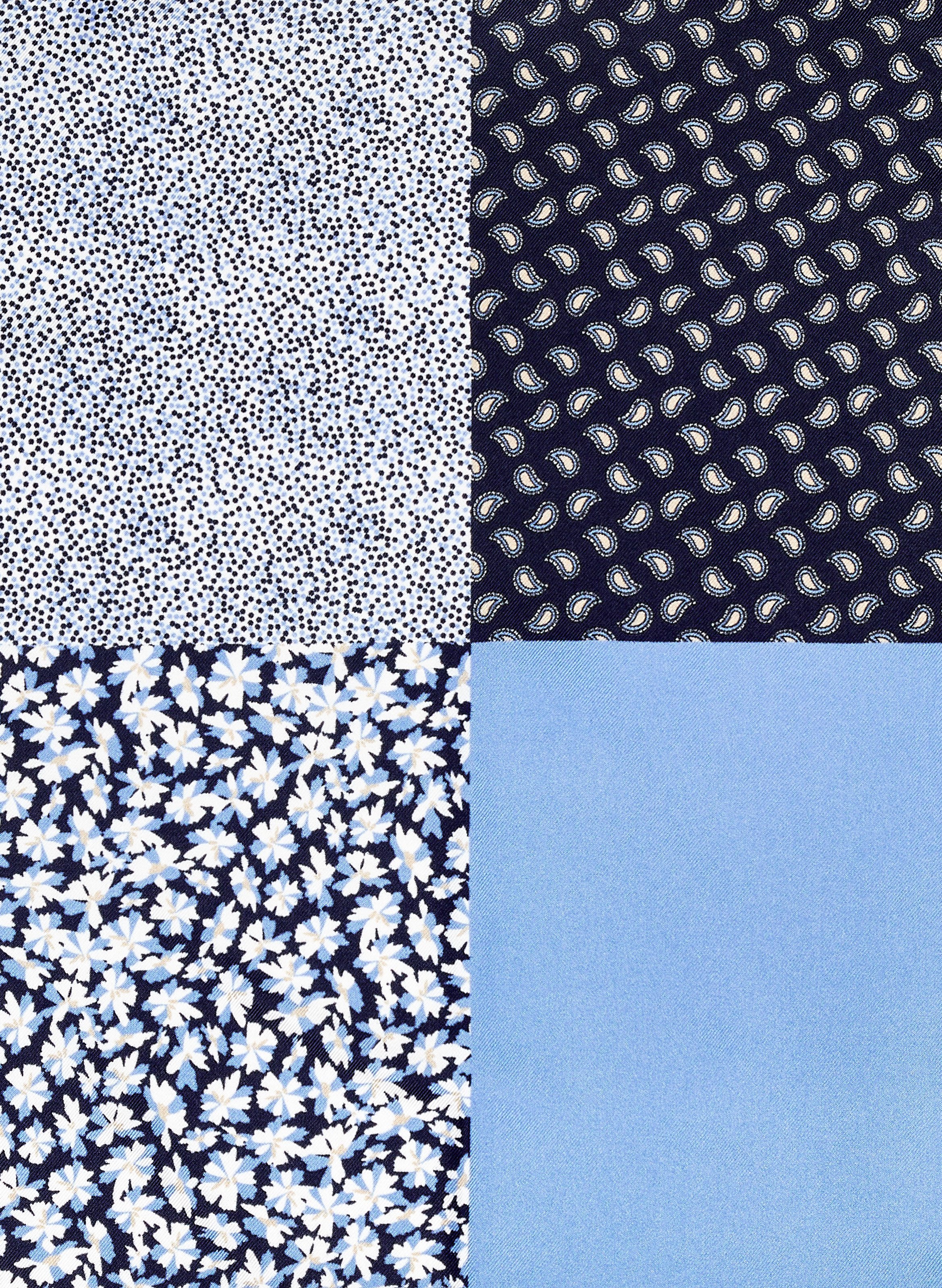 Silk patterned pocket square AU PRINTEMPS PARIS Multicolour