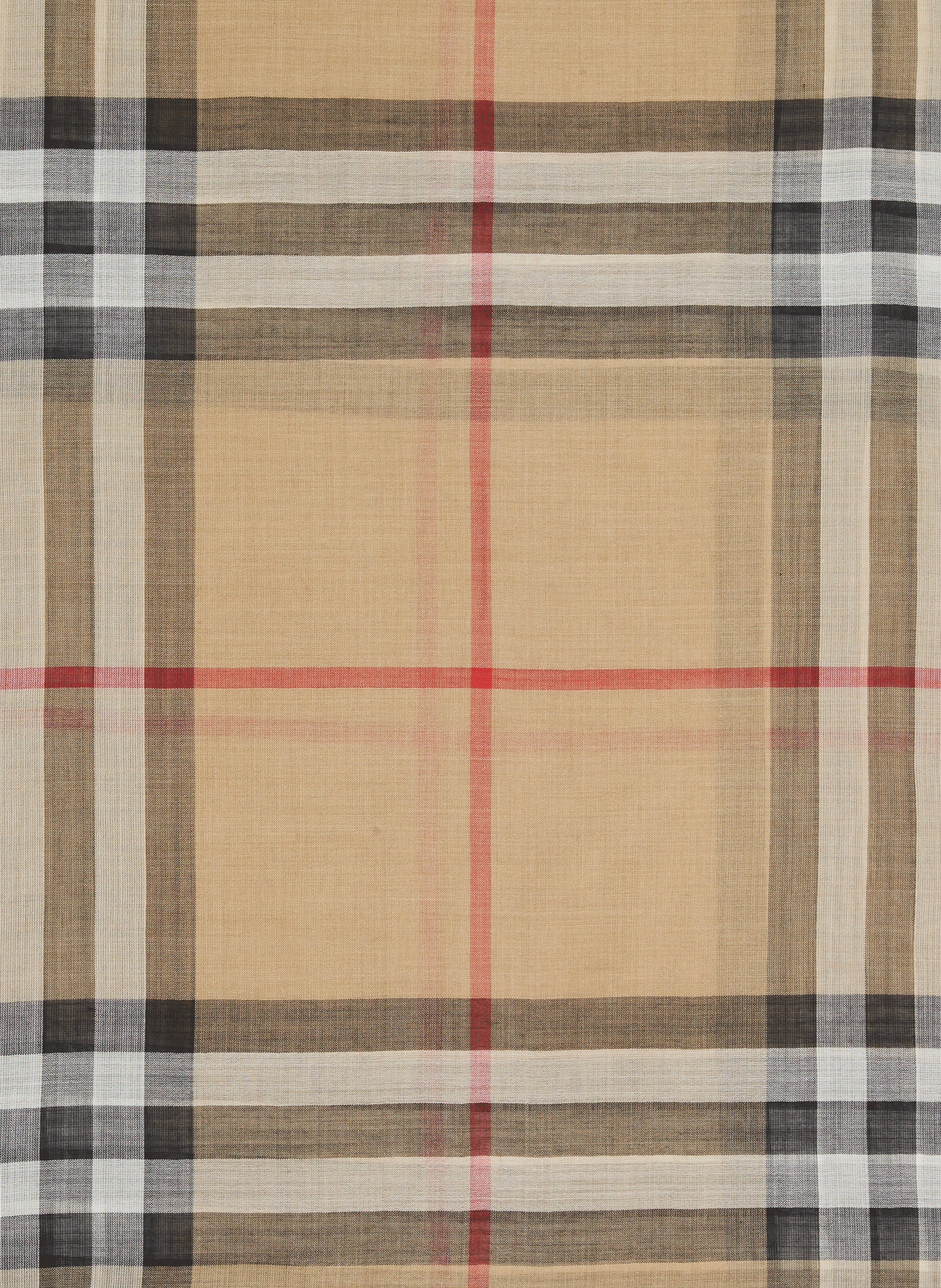 Woll- und Seidentuch BURBERRY Braun
