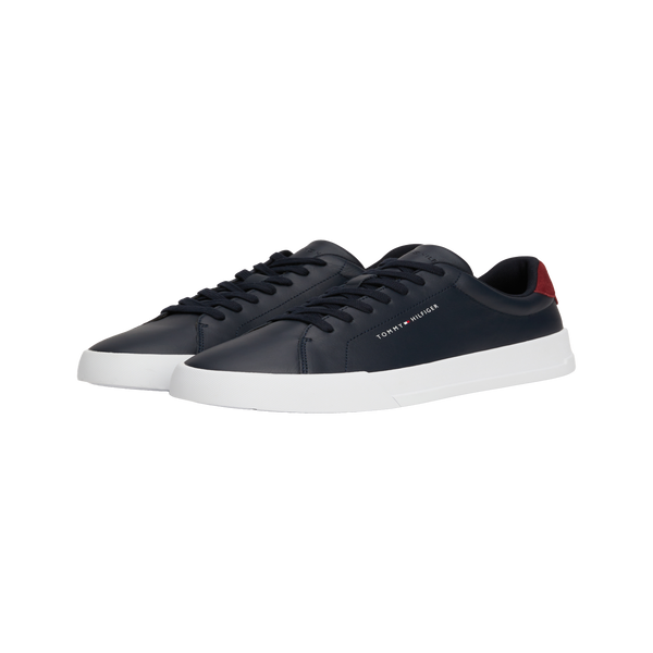 Tommy Hilfiger Downtown Leather Trainers In Blue