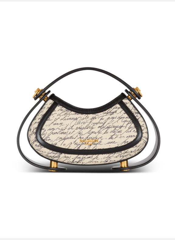 Sac jolie madame small imprimé lettre d'amour Blanc by BALMAIN BALMAIN Sac jolie madame small imprimé lettre d'amour Blanc