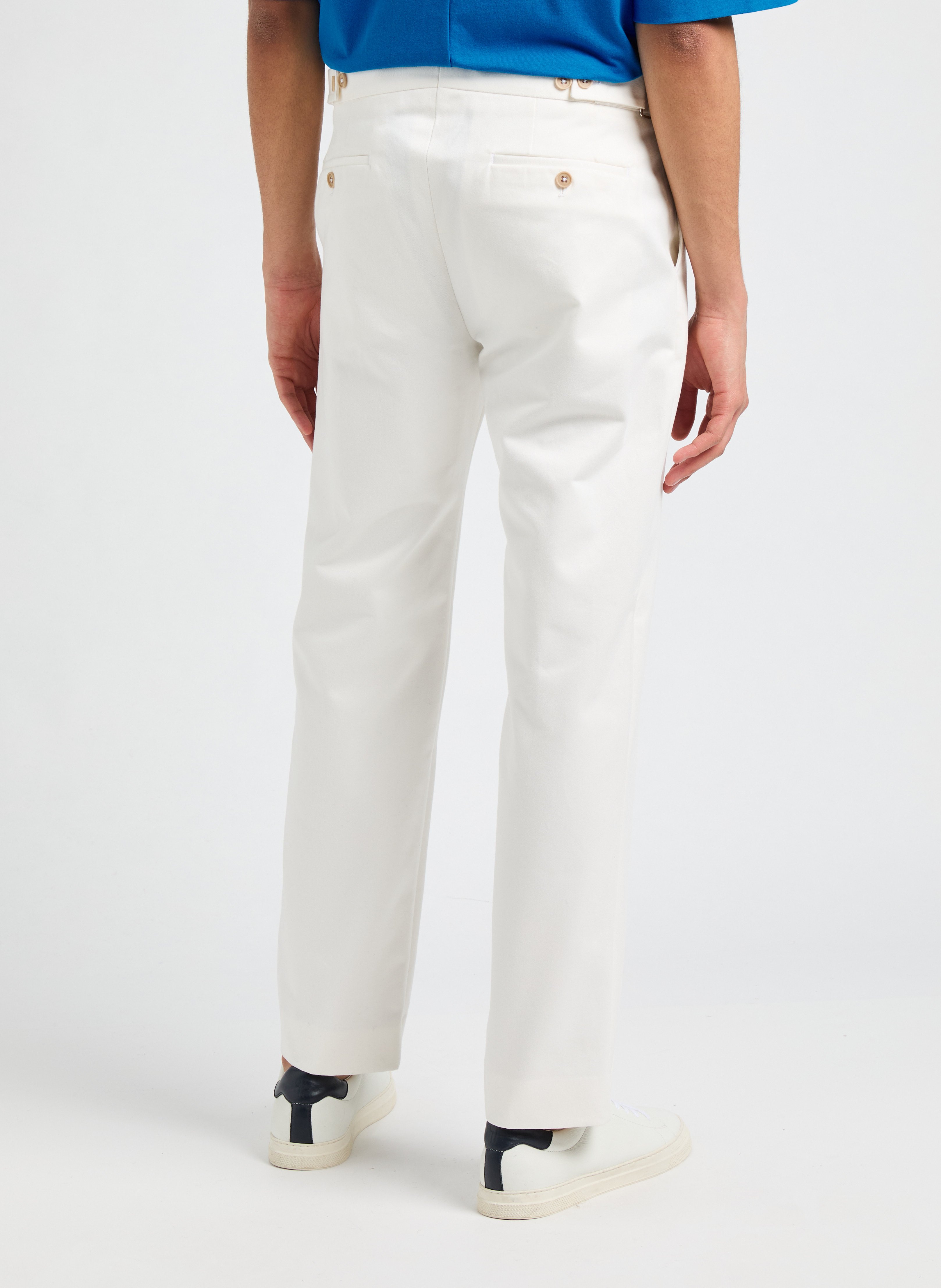 Cotton, silk and cashmere trousers SAISON 1865 Beige