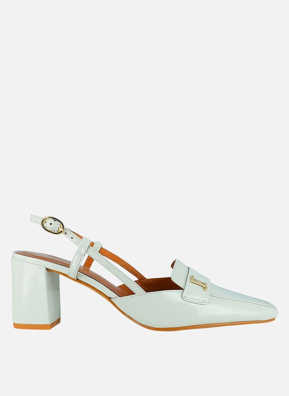 Sandales à talon en cuir despues Blanc by JONAK JONAK Sandales à talon en cuir despues Blanc
