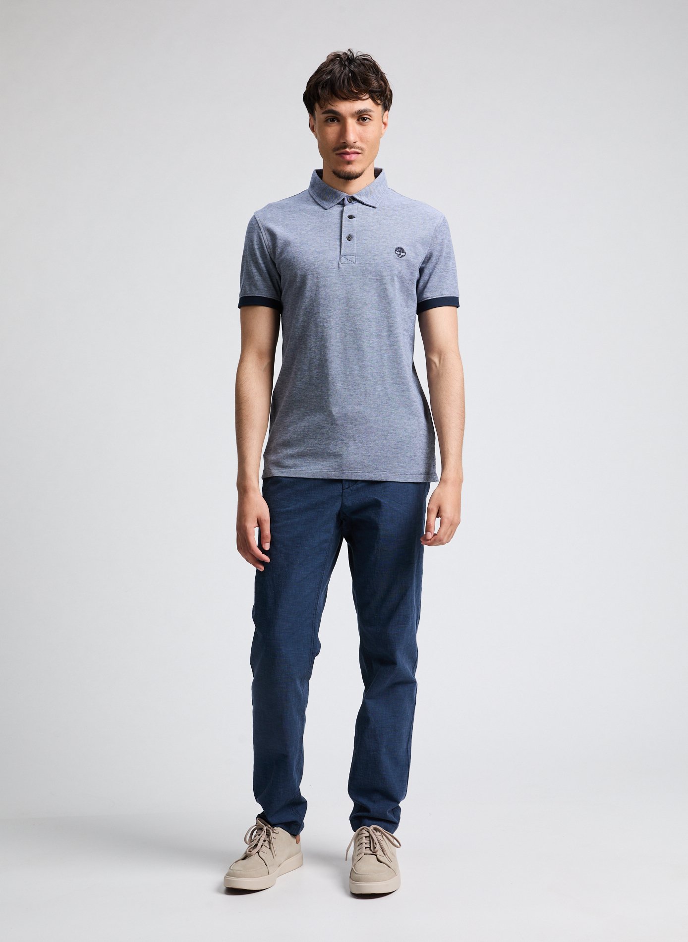 Polo en coton TIMBERLAND Bleu