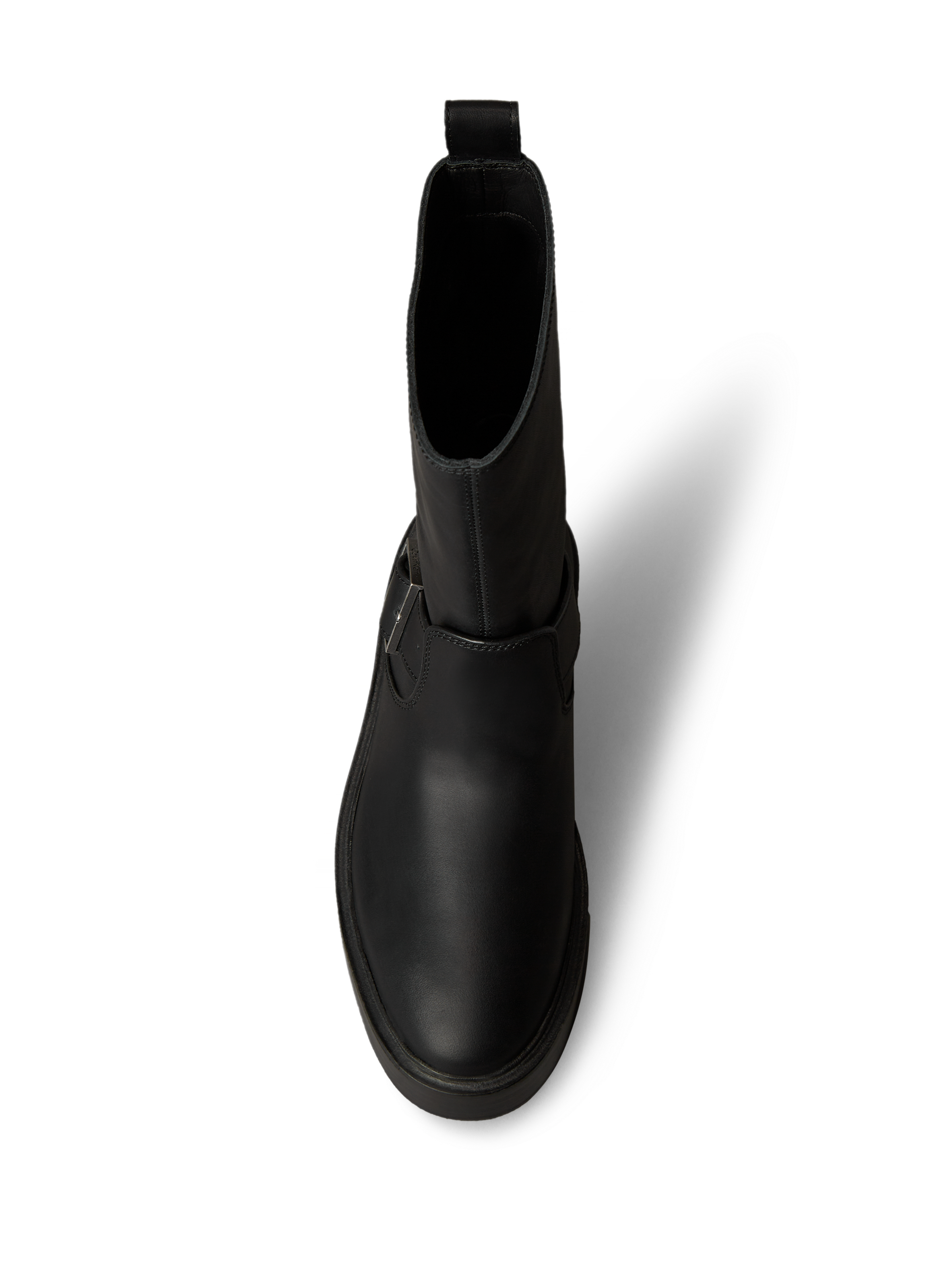 Cowhide leather ankle boots CALVIN KLEIN Black