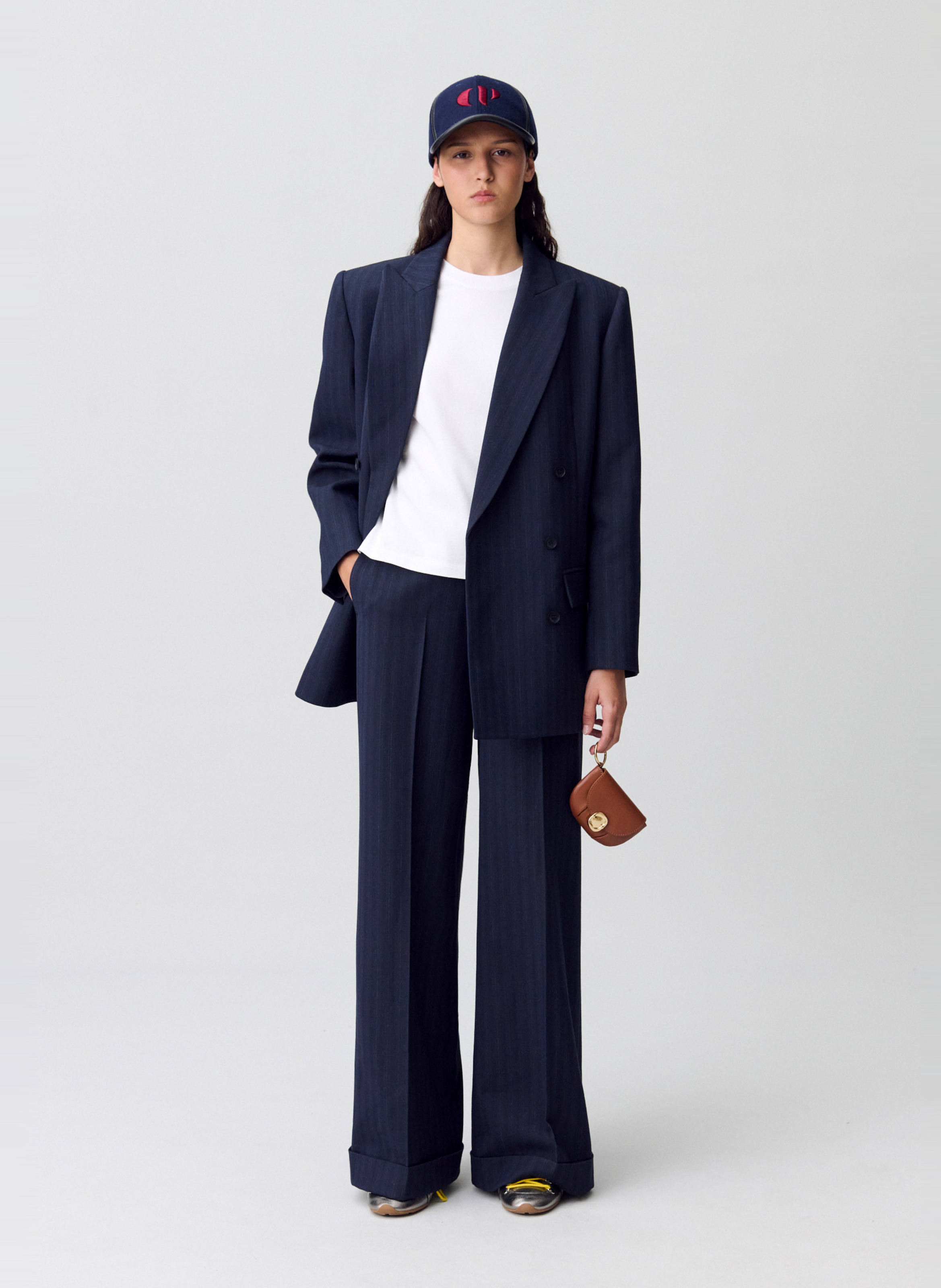 Veste tailleur structurée à rayures vilettebis CLAUDIE PIERLOT Multicolore