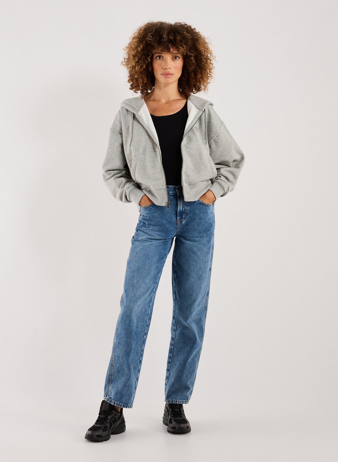 Hoodie in blended cotton DICKIES Grey