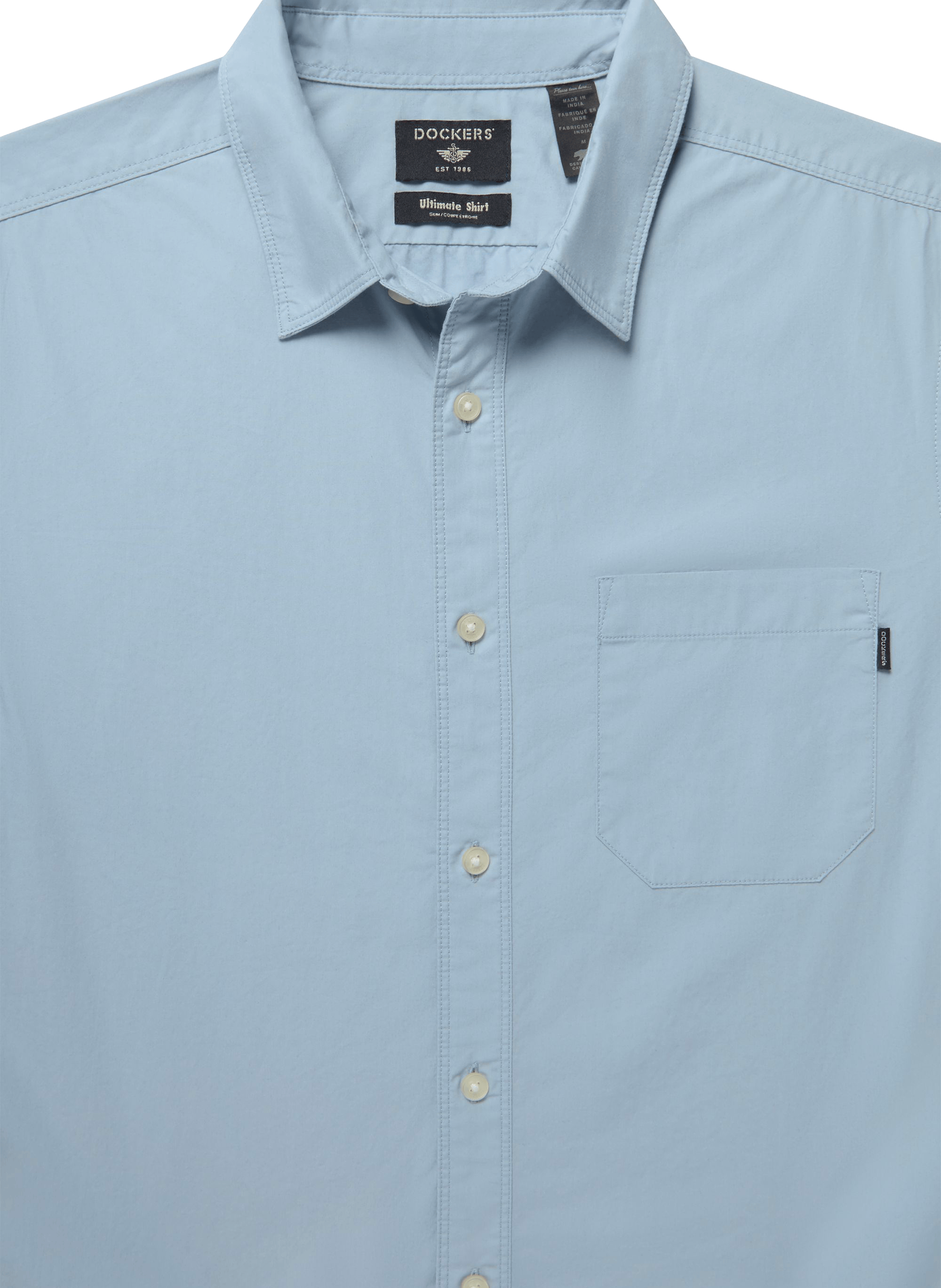Cotton poplin shirt DOCKERS Blue