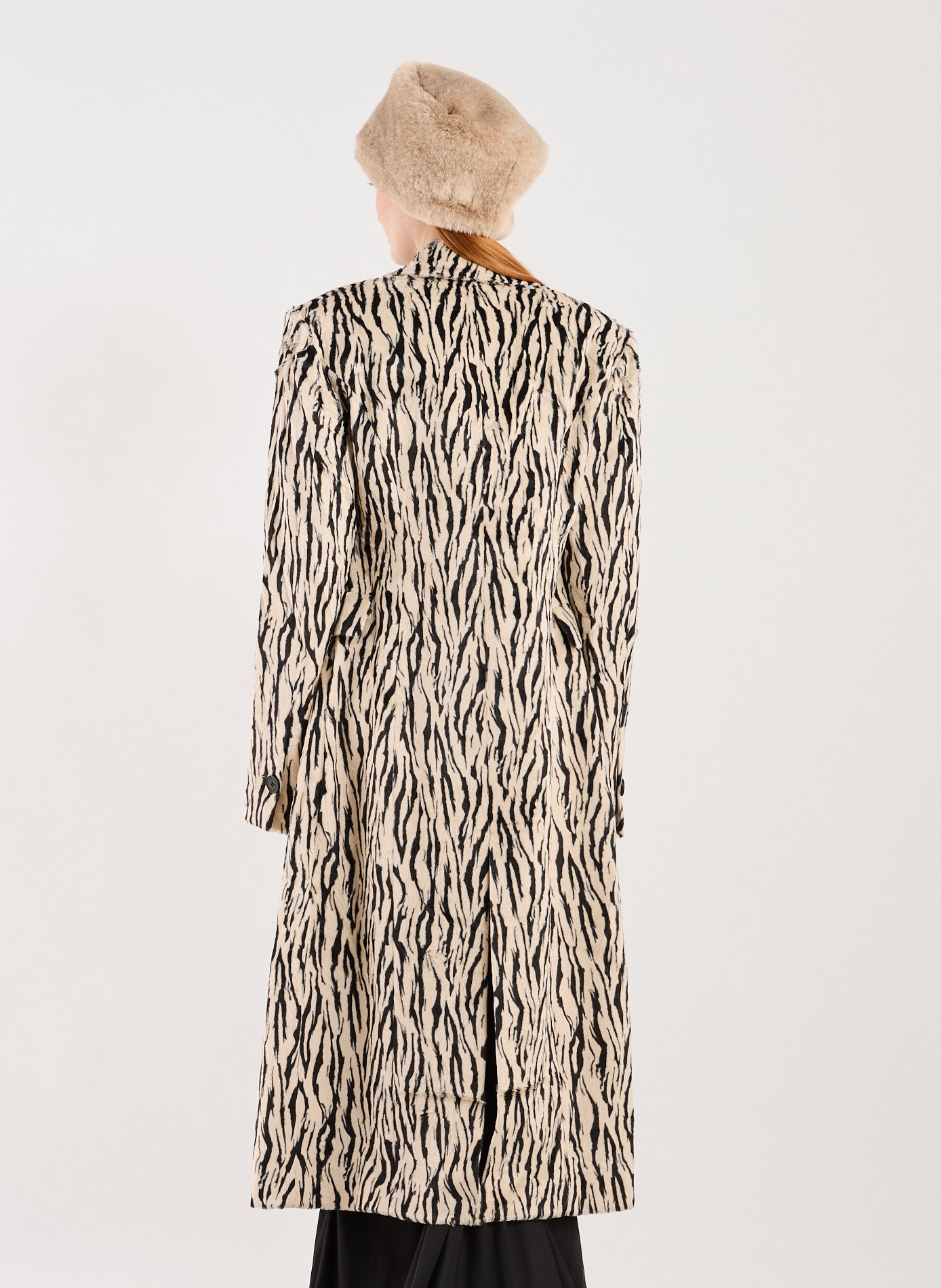 Manteau en fourrure imprimé  ROTATE Multicolore