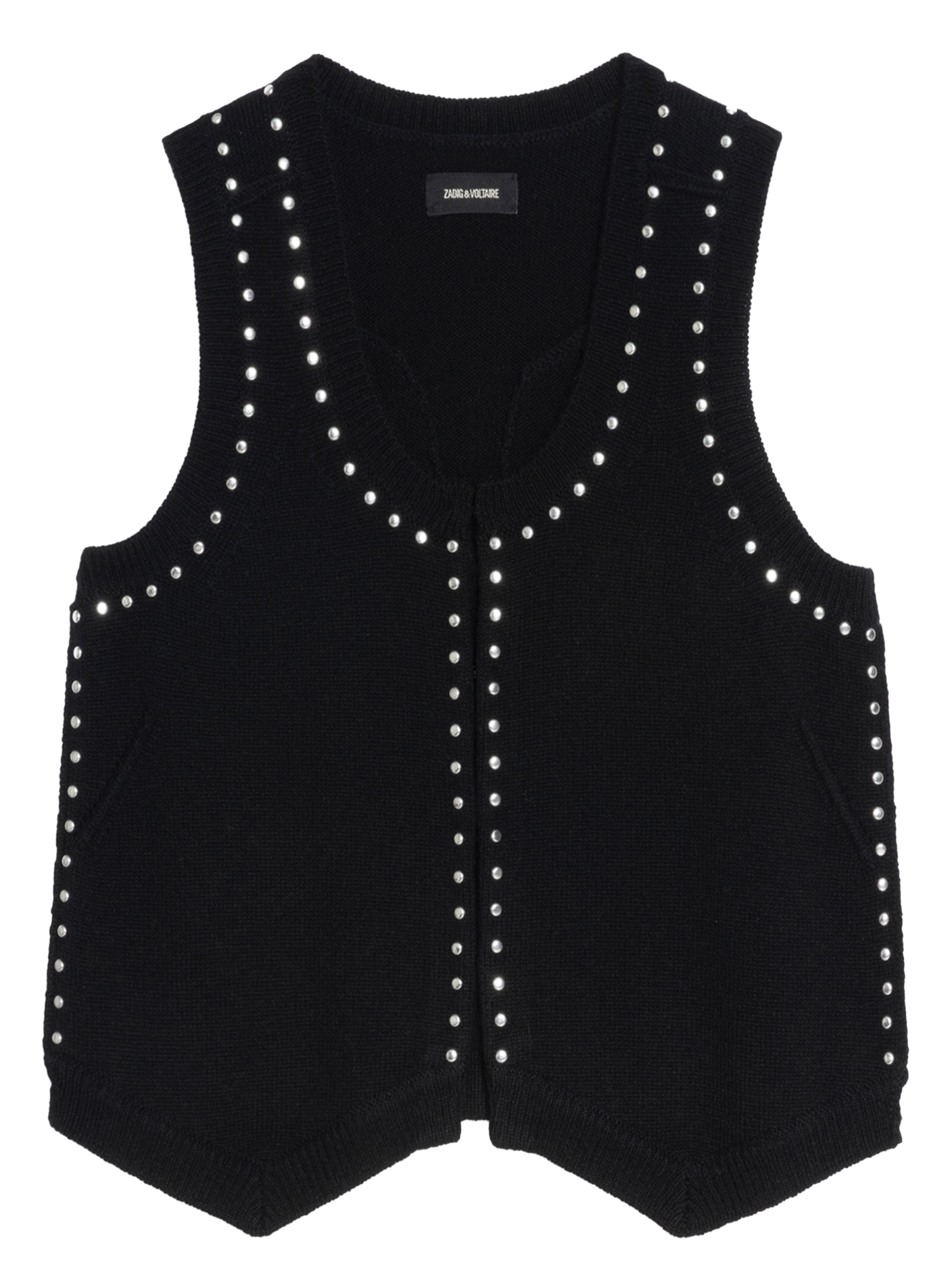 Gilet en laine mélangée dublin ZADIG&VOLTAIRE Noir