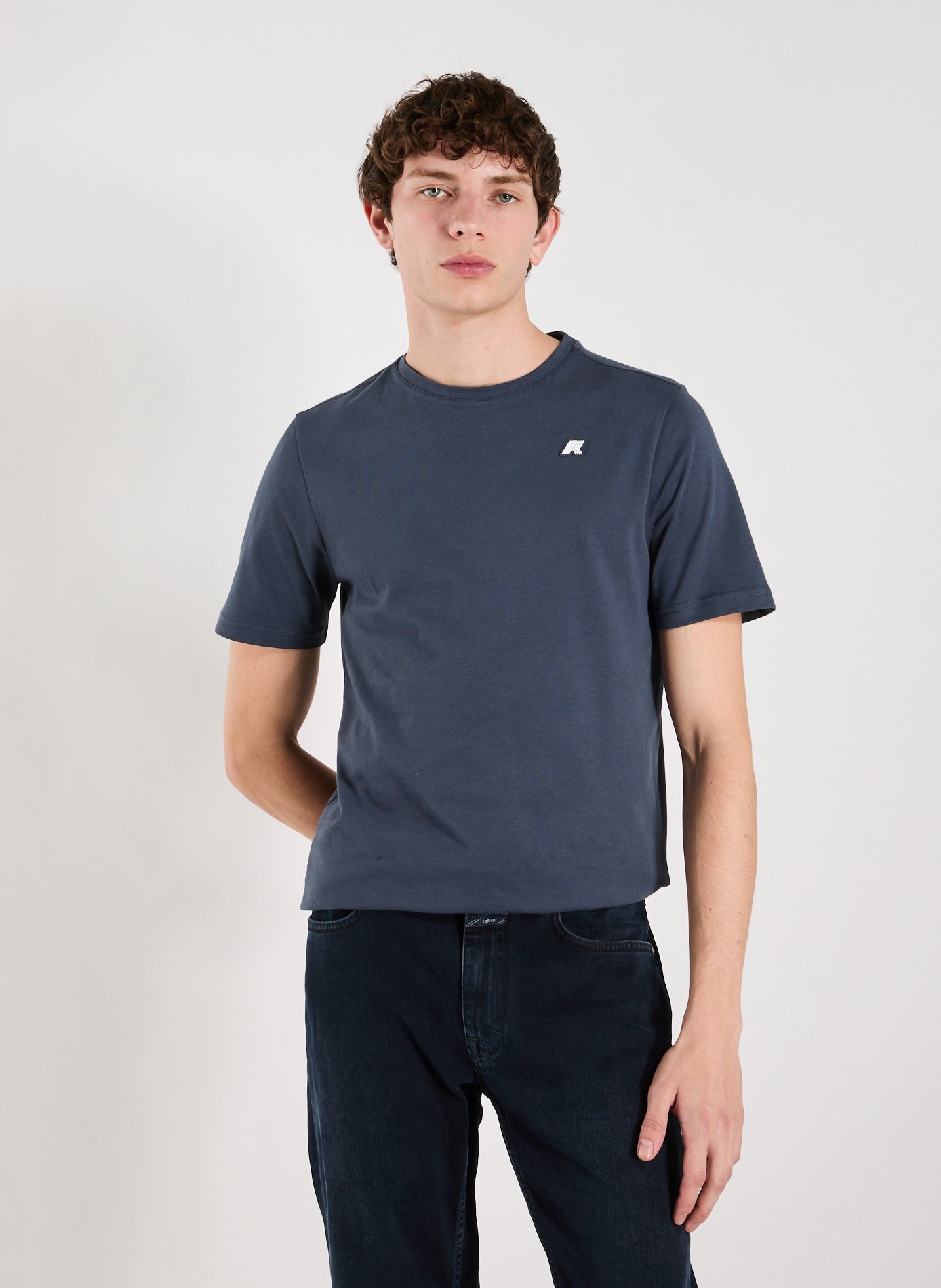 K-WAY Classic Cotton T-Shirt Blue