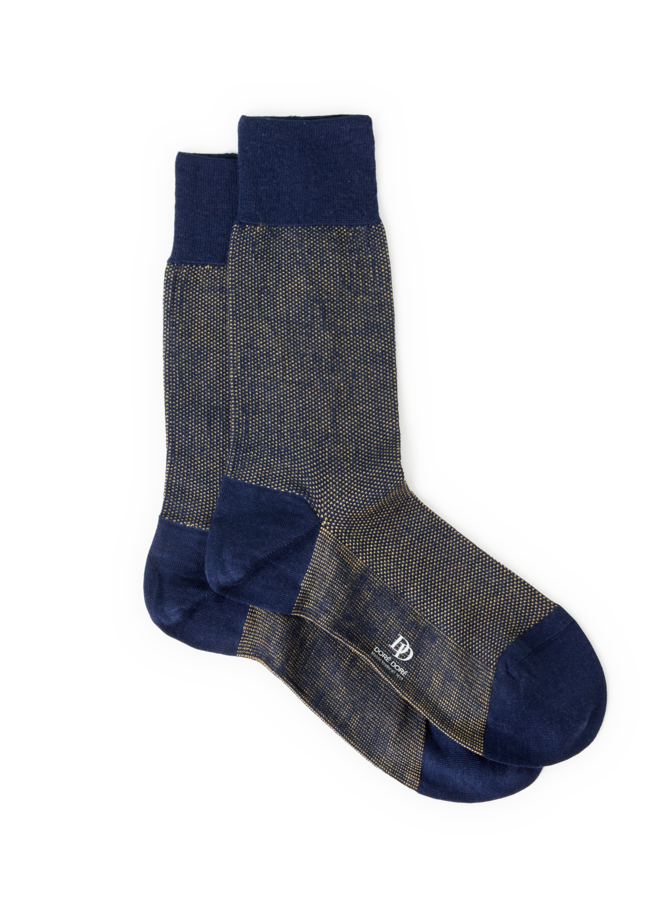 DORÉ DORÉ Printed wool socks Blue