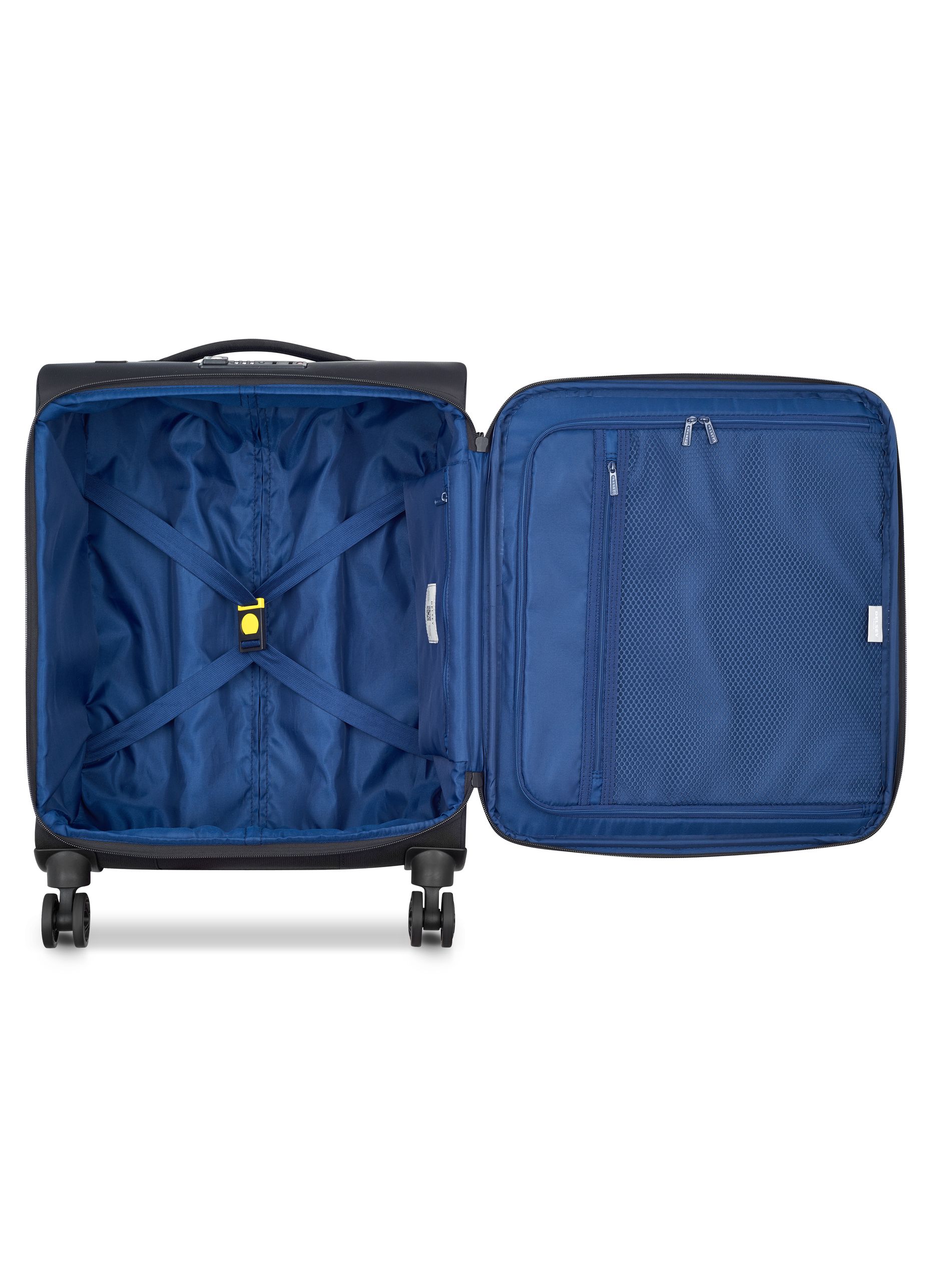 Valise cabine souple taille s - brochant 3 DELSEY PARIS Noir