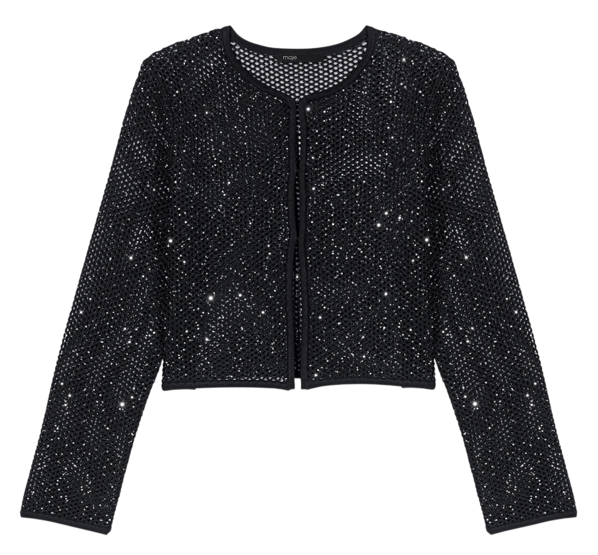 Gilet col rond MAJE Noir