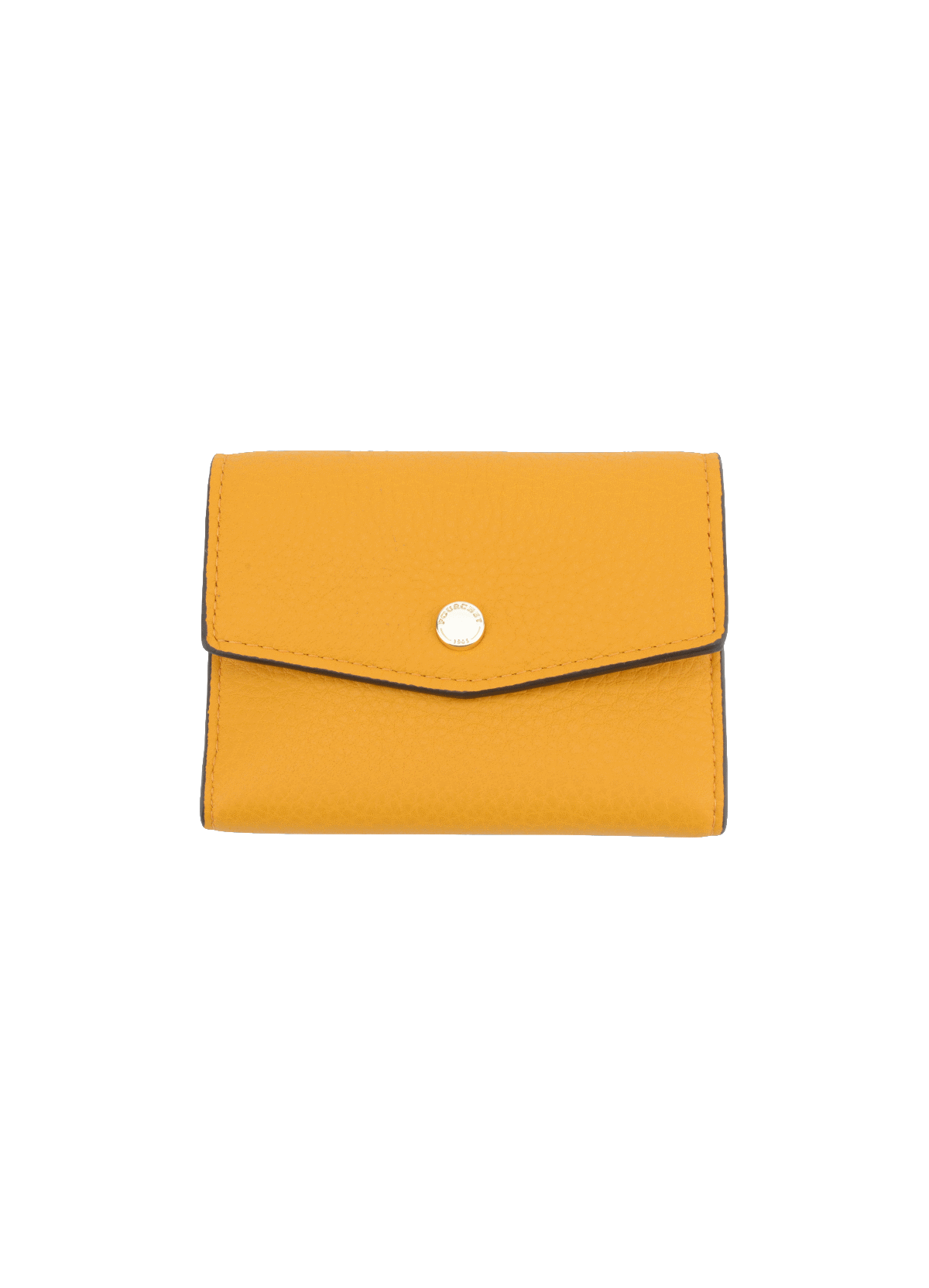Club | porte-monnaie pm en cuir de veau POURCHET Jaune