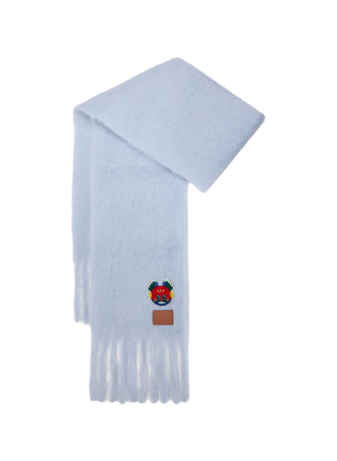 LOEWE x Louis Wain - Écharpe en mohair et laine mélangés LOEWE Bleu