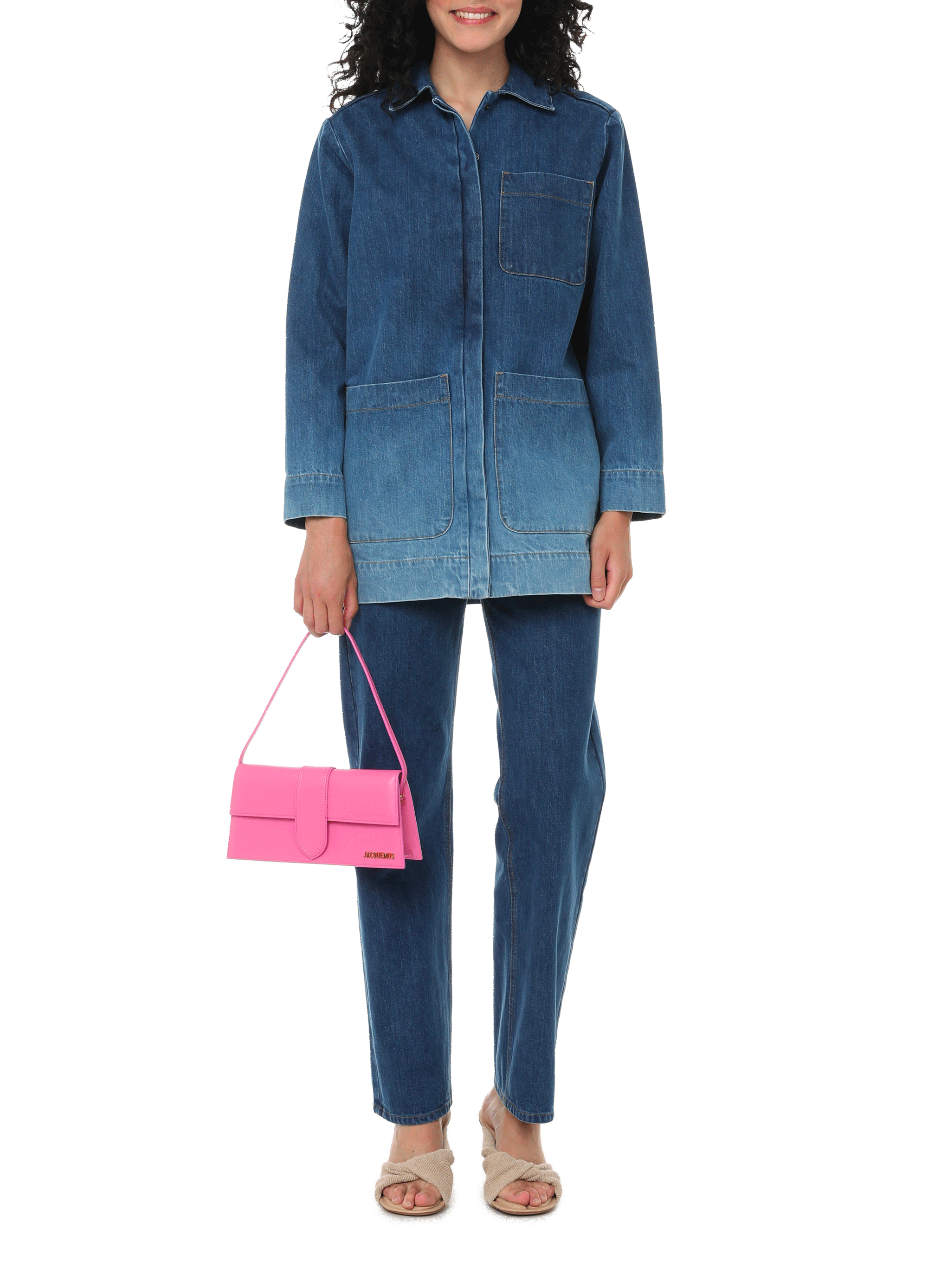 Long denim jacket ETRE CECILE Blue