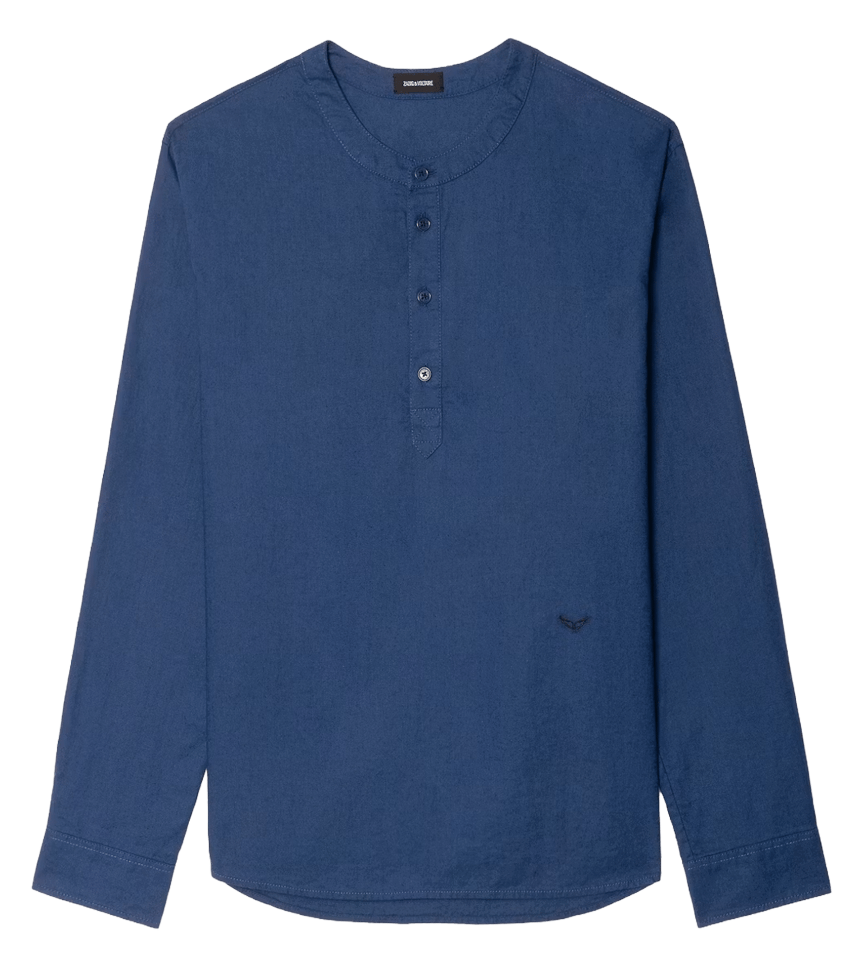 Blouse col rond ample unie en lin mélangé sora ZADIG&VOLTAIRE Bleu