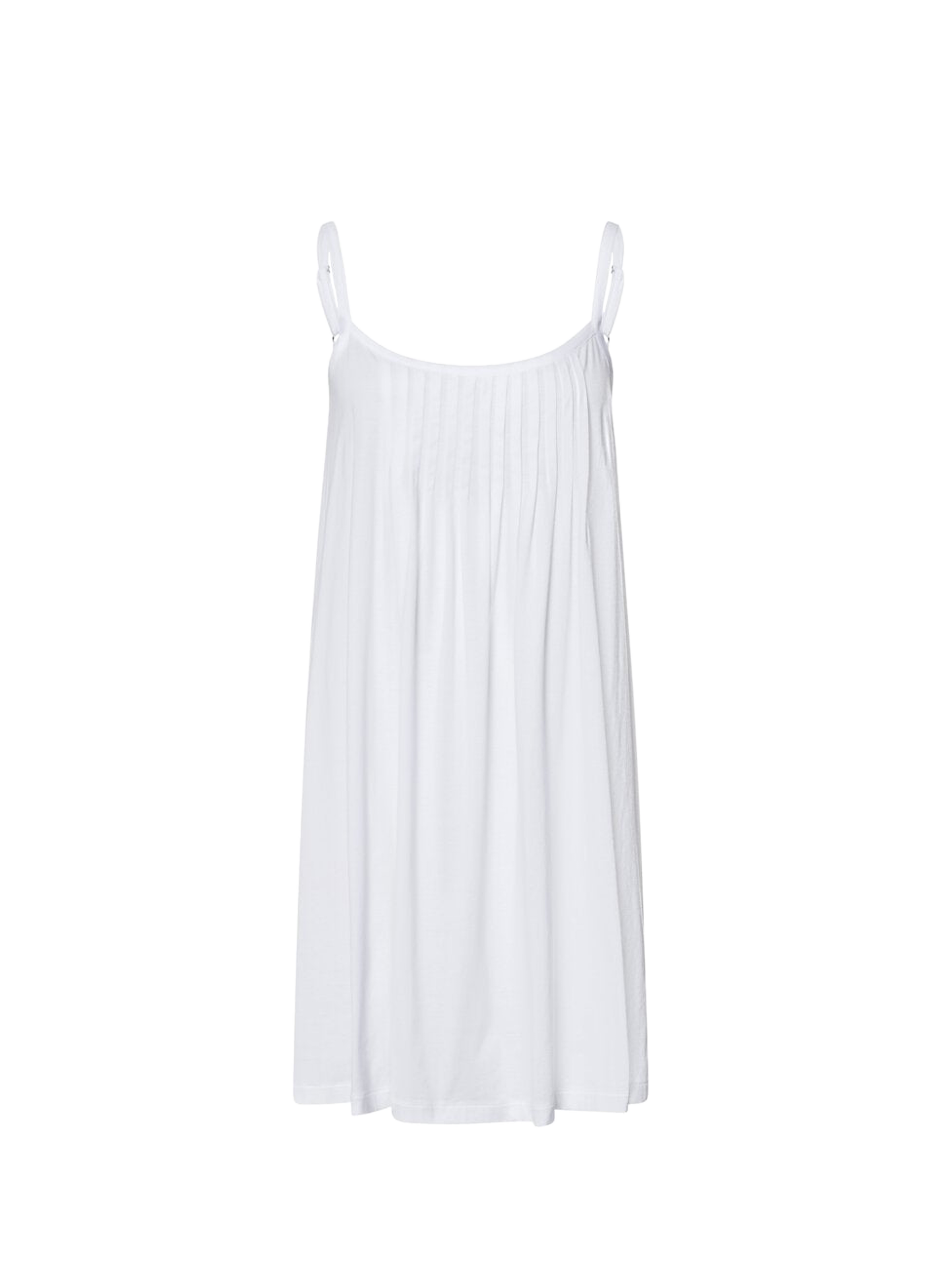 Chemise de nuit à bretelles en coton HANRO White