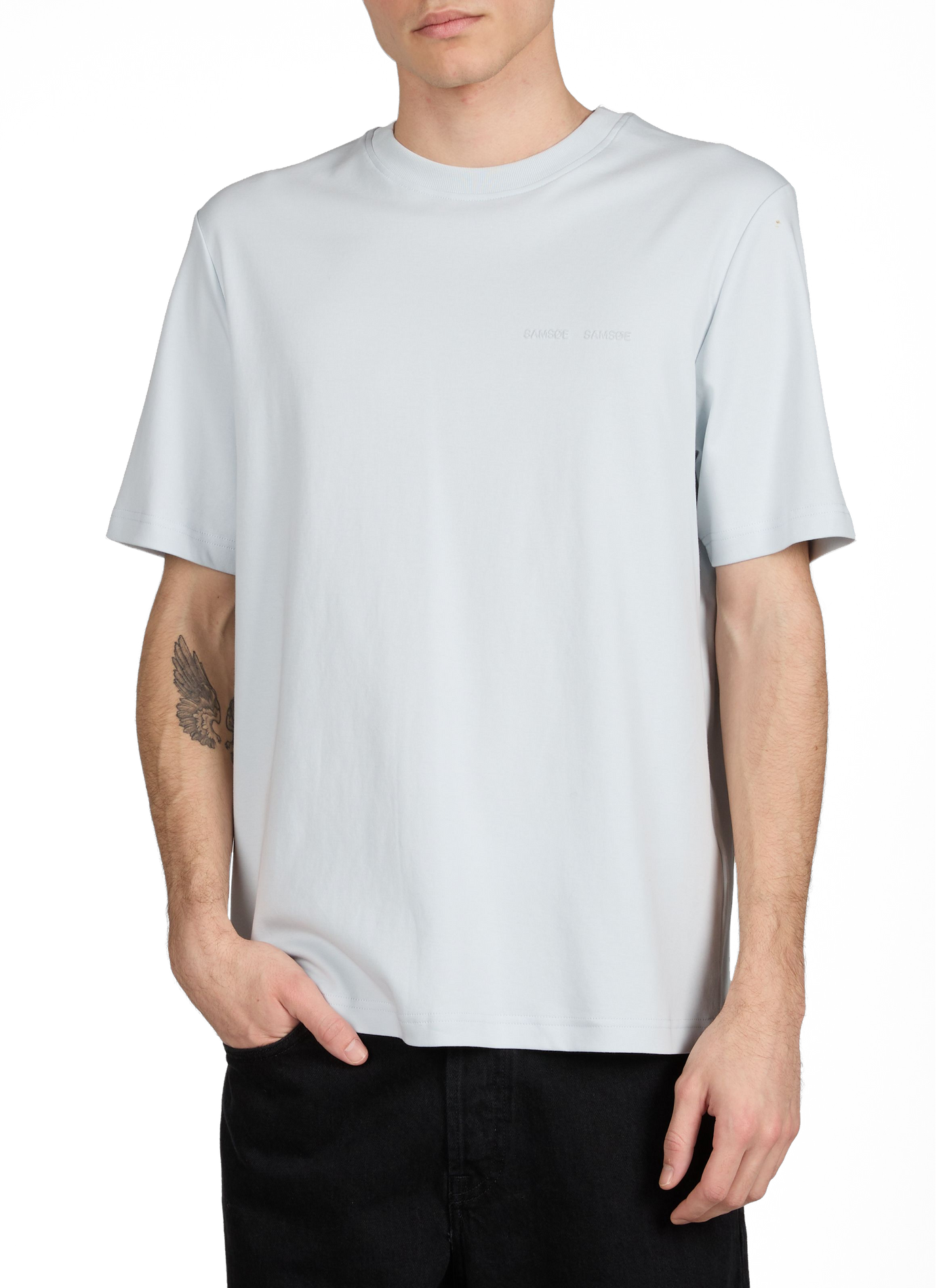 T-shirt en coton SAMSOE SAMSOE Bleu